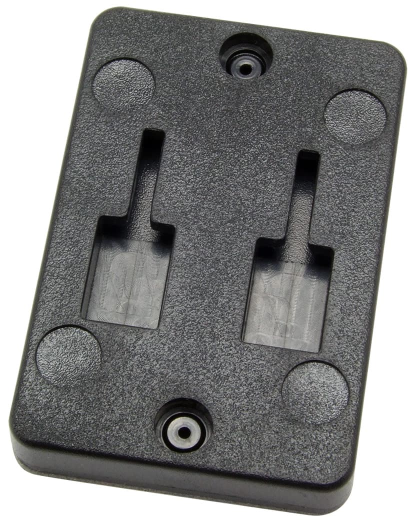 Arkon Adapter Plate Dual T Slot Vertical with 3M Adhesive Snap On Plate