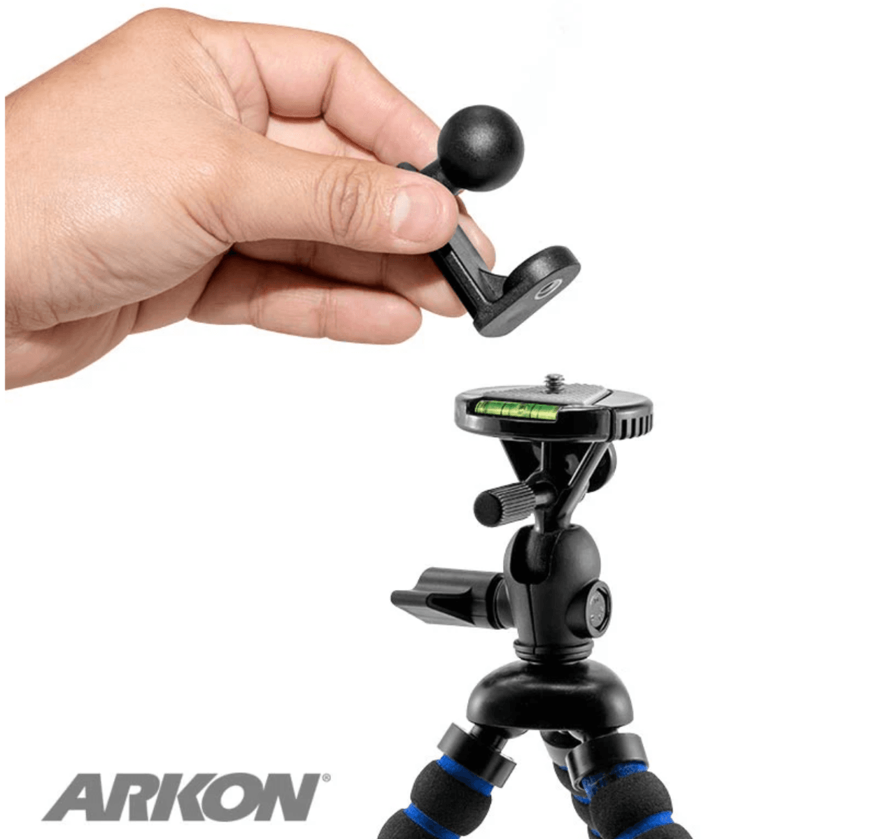 Arkon 1/4"- 20 Camera Tripod Bolt to 22mm Ball Adapter