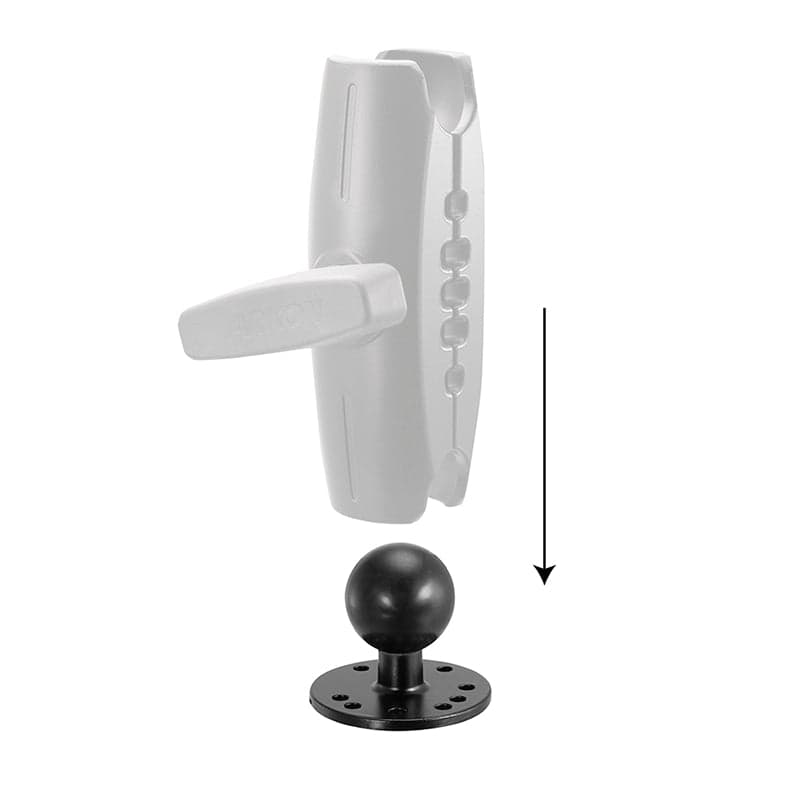 Arkon Circular Metal 38mm (1.5 inch) Ball to 4-Hole AMPS Adapter - Image 4