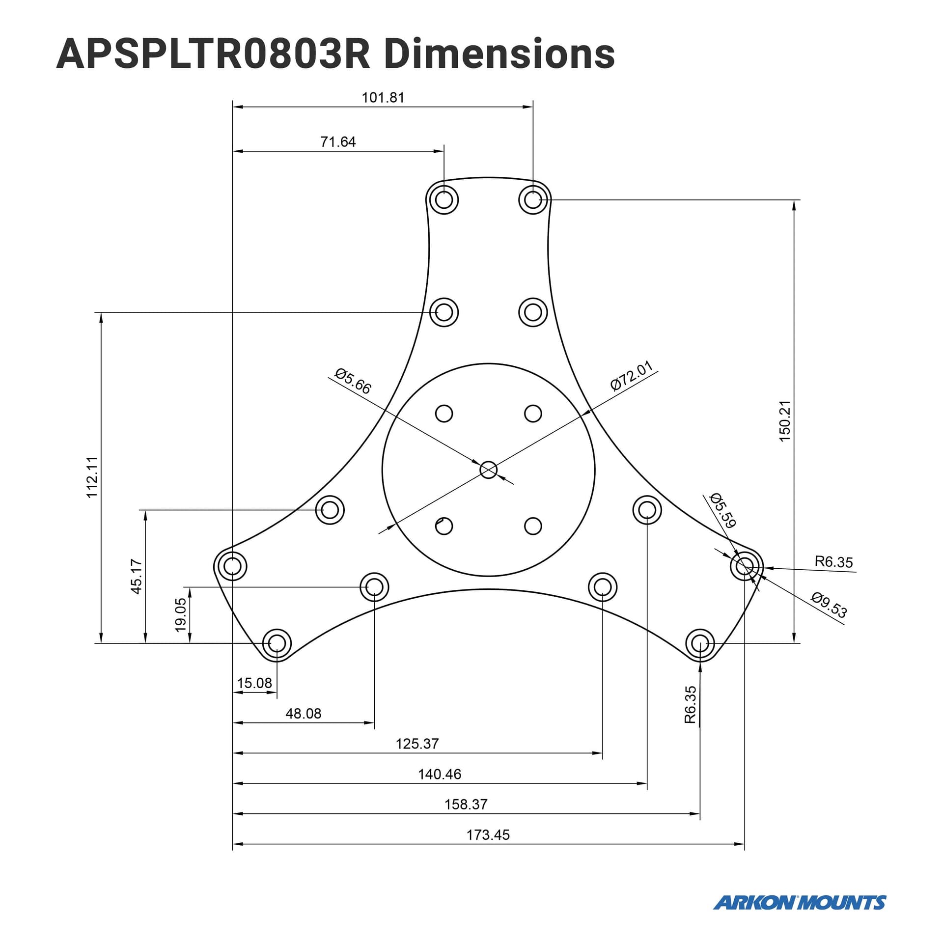Arkon Triple Splitter Bar Plate - Image 3