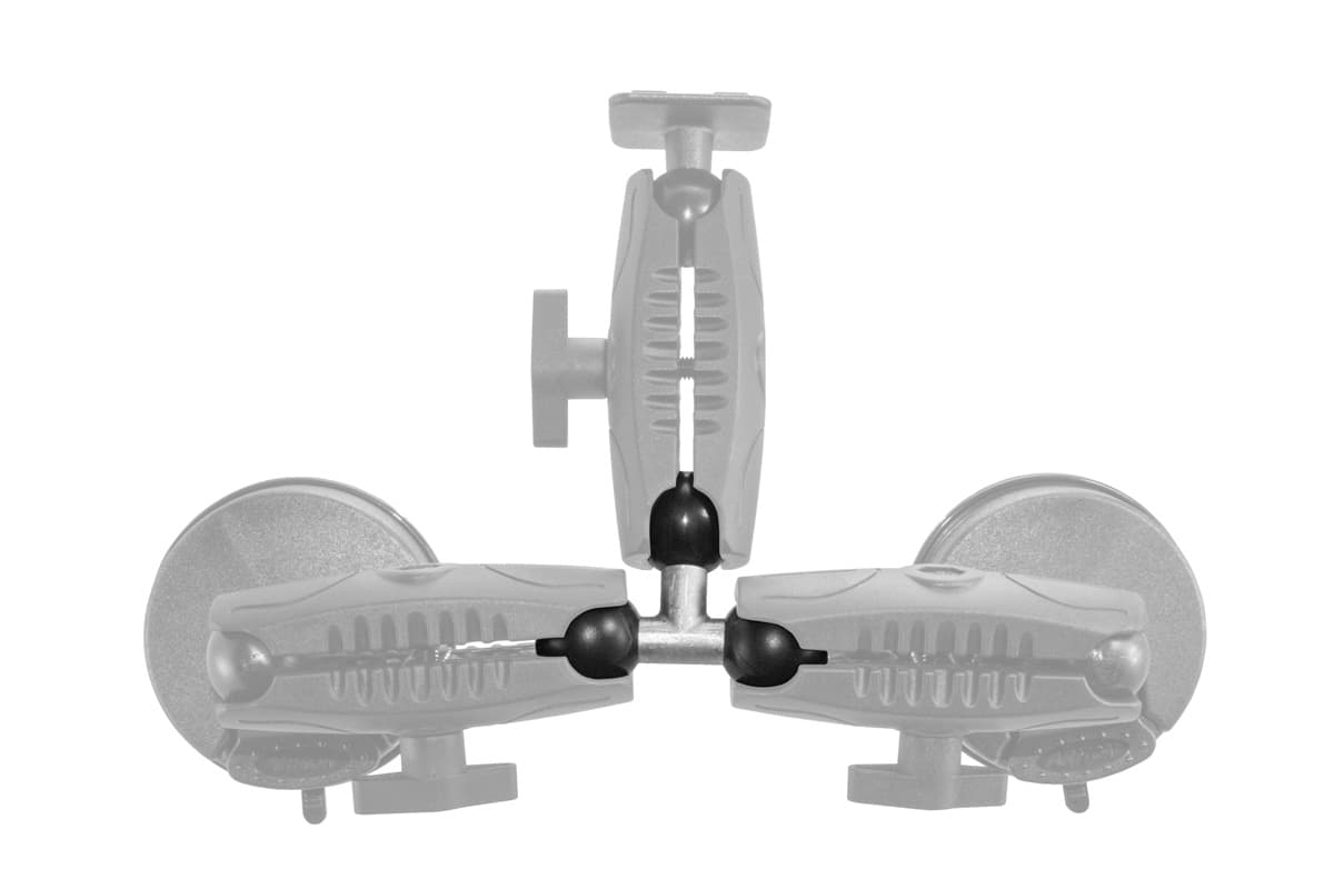 Arkon T-Shaped Adapter with 3 25mm Rubber Ball Heads
