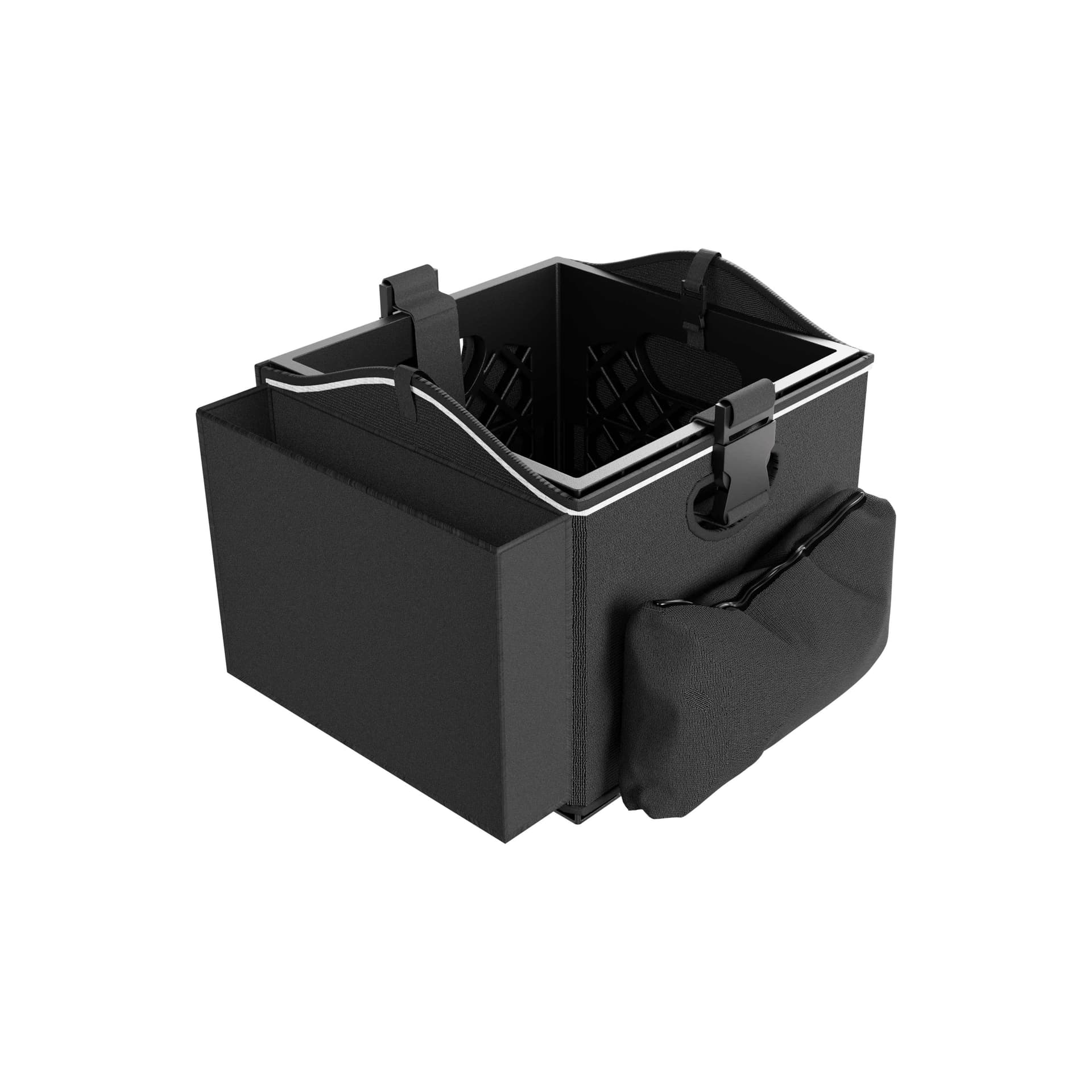 Arkon Portable Crate Workstation with Apron Organizer – Choose Your Mounting Setup - Phone + Tablet Mount + Base