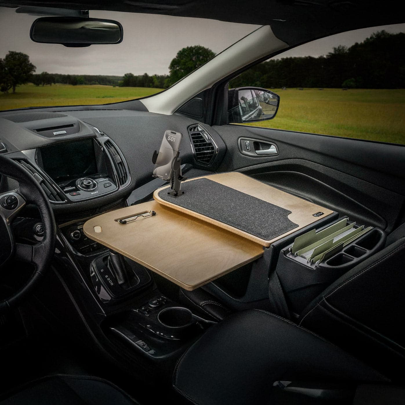 Arkon AutoExec GripMaster Car Desk with Mega Grip™ Drill-Base Mount - Image 2