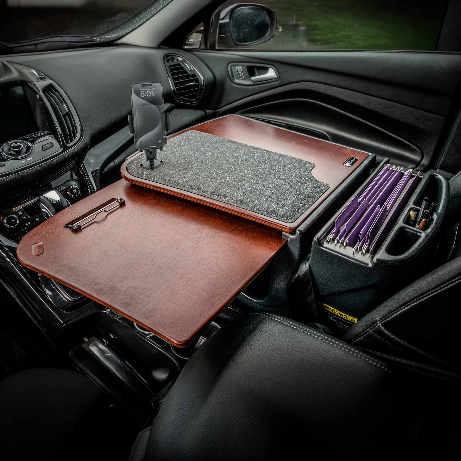Arkon AutoExec GripMaster Car Desk with Mega Grip™ Drill-Base Mount - Image 16