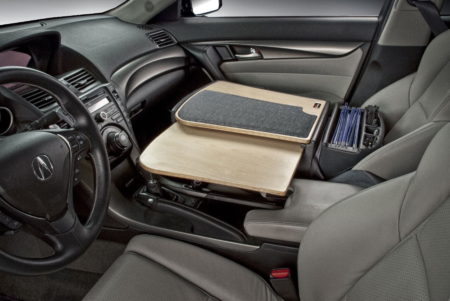 Arkon AutoExec GripMaster Car Desk with Slim-Grip® Ultra Pro Drill-Base Mount - Image 4