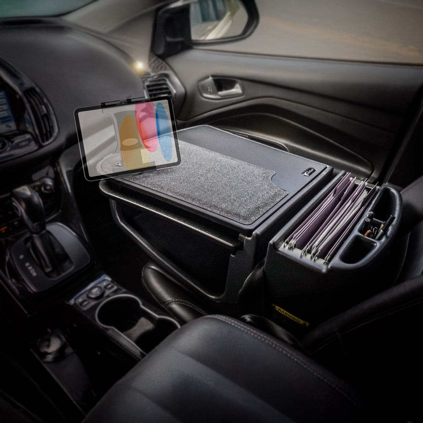 Arkon AutoExec GripMaster Car Desk with Slim-Grip® Ultra Pro Drill-Base Mount - Image 10