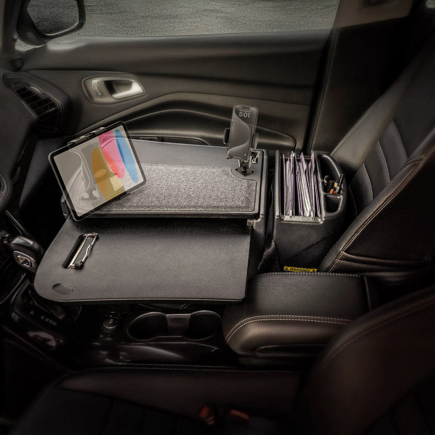 Arkon AutoExec GripMaster Car Desk with Mega Grip™ and Slim-Grip® Ultra Pro Drill-Base Mounts - Image 12