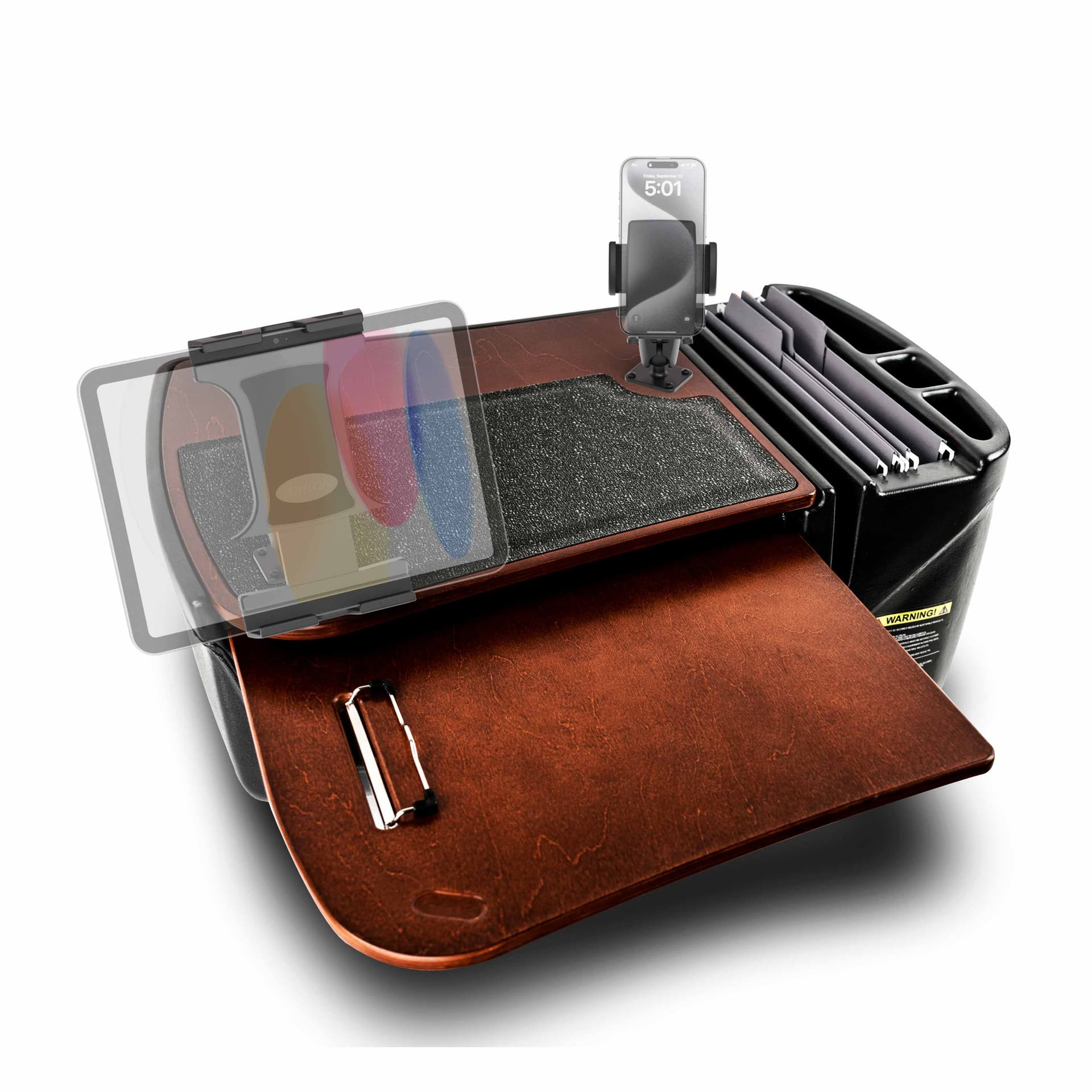 Arkon AutoExec GripMaster Car Desk with Mega Grip™ and Slim-Grip® Ultra Pro Drill-Base Mounts - Image 15