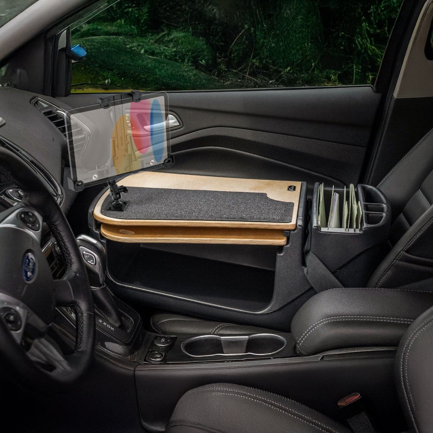 Arkon AutoExec GripMaster Car Desk with LockVise™ Locking Tablet Holder and Multi-Angle Mount - Image 2