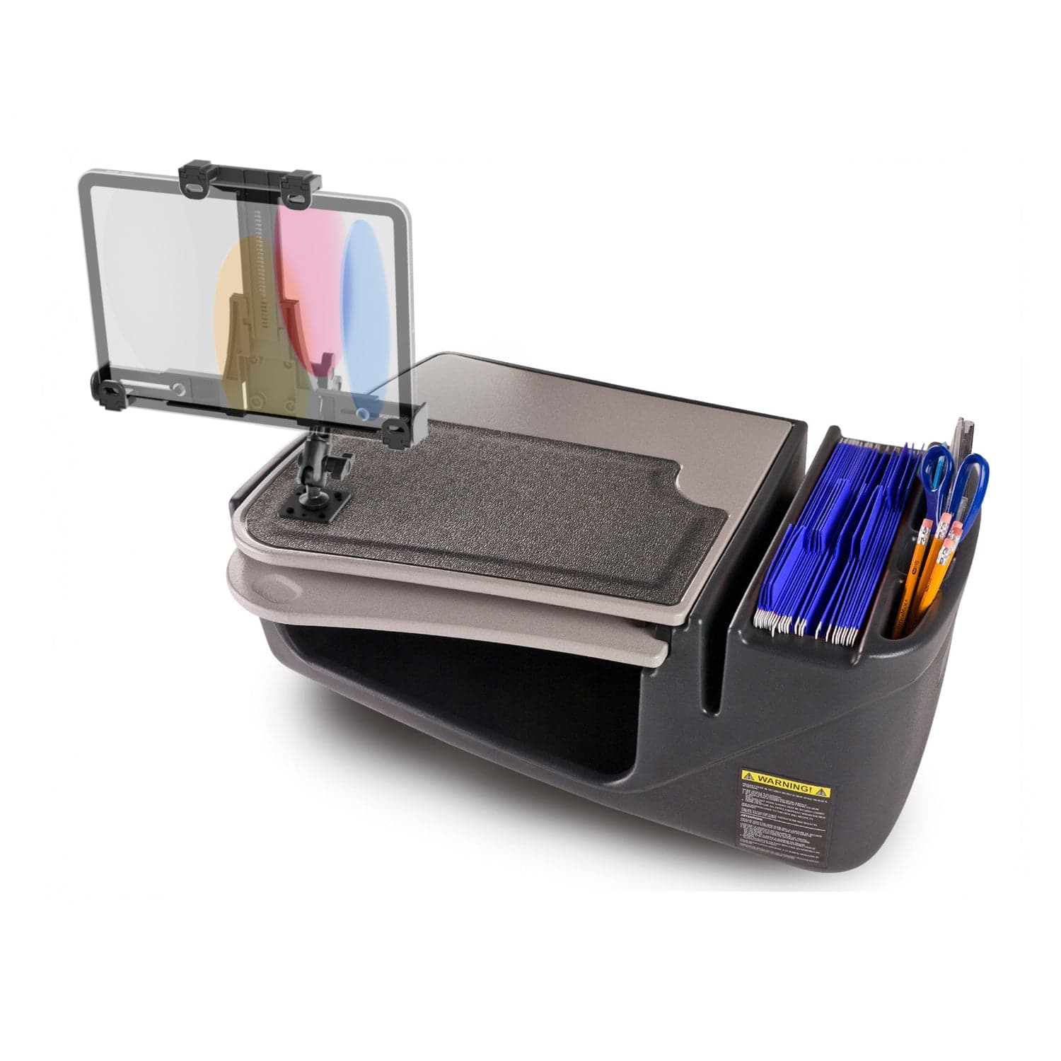 Arkon AutoExec GripMaster Car Desk with LockVise™ Locking Tablet Holder and Multi-Angle Mount - Image 6