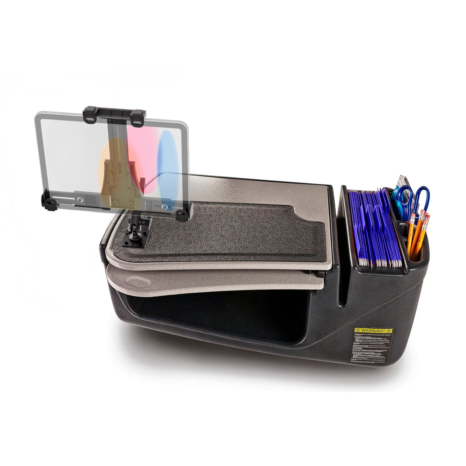 Arkon AutoExec GripMaster Car Desk with LockVise™ Locking Tablet Holder and Multi-Angle Mount - Image 5