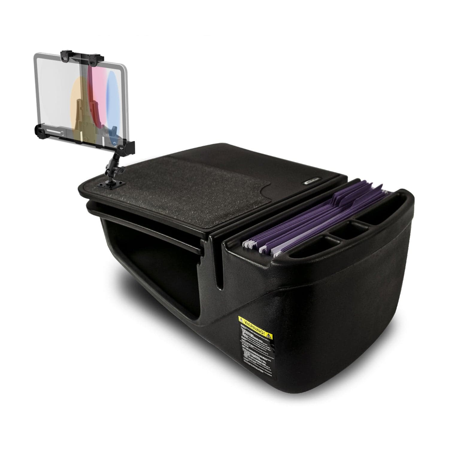 Arkon AutoExec GripMaster Car Desk with LockVise™ Locking Tablet Holder and Multi-Angle Mount - Image 9