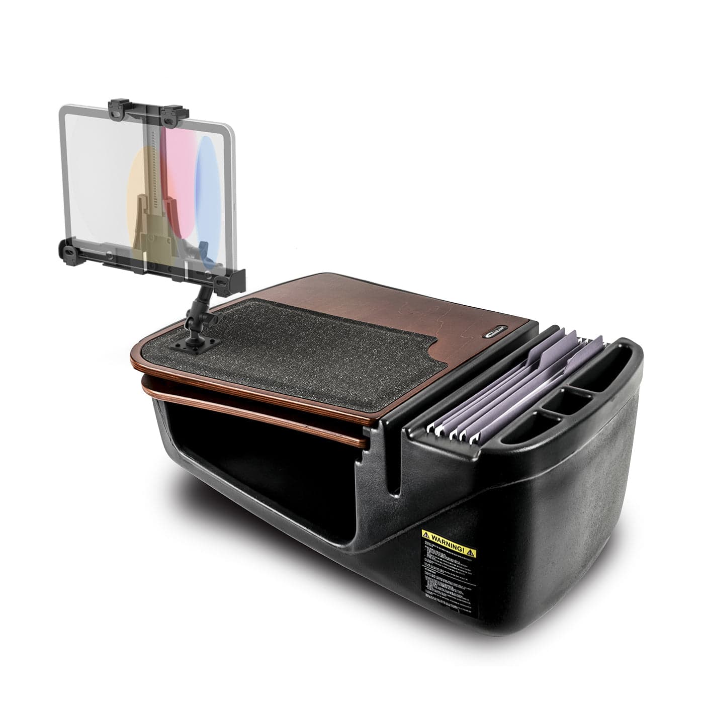 Arkon AutoExec GripMaster Car Desk with LockVise™ Locking Tablet Holder and Multi-Angle Mount - Image 13