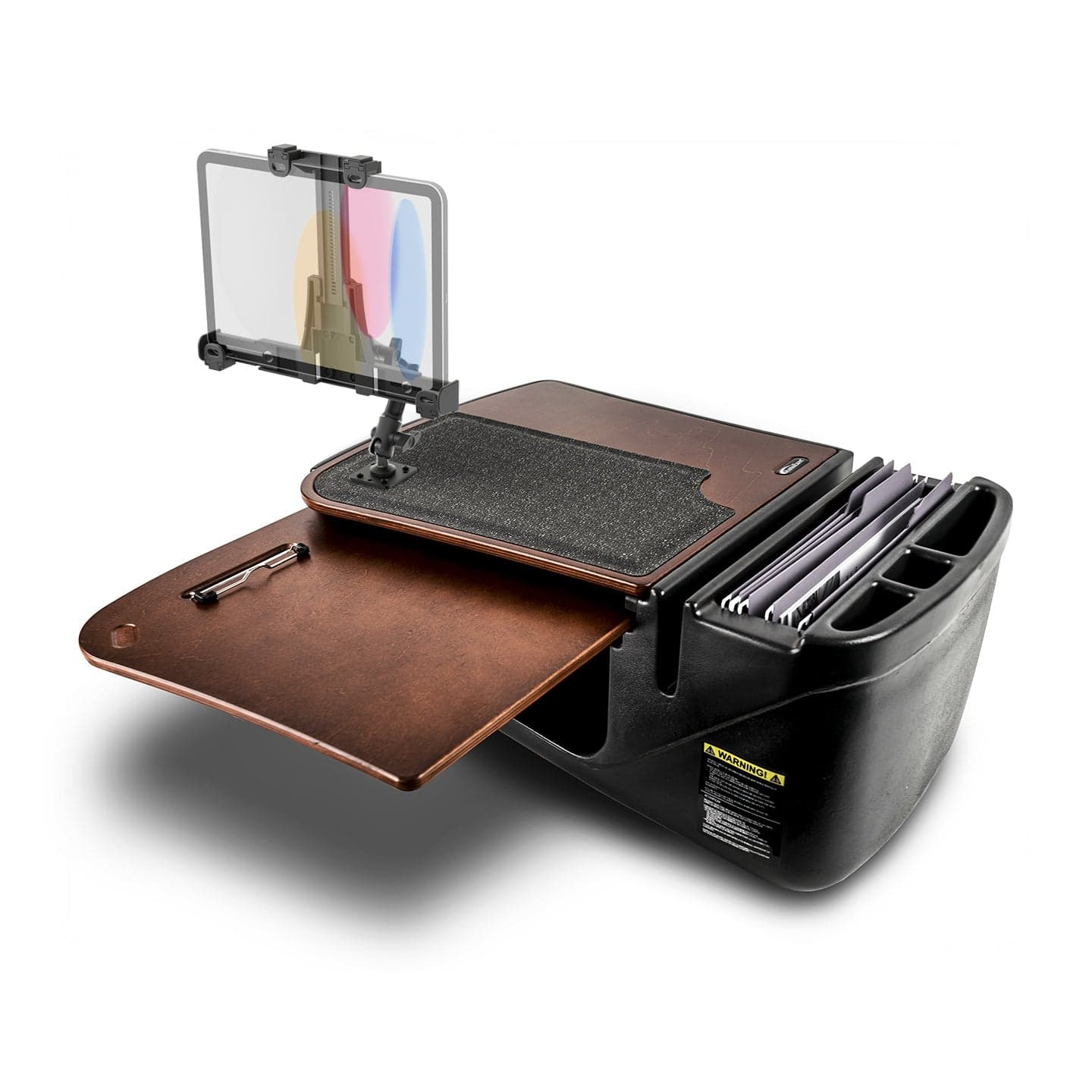 Arkon AutoExec GripMaster Car Desk with LockVise™ Locking Tablet Holder and Multi-Angle Mount - Image 14