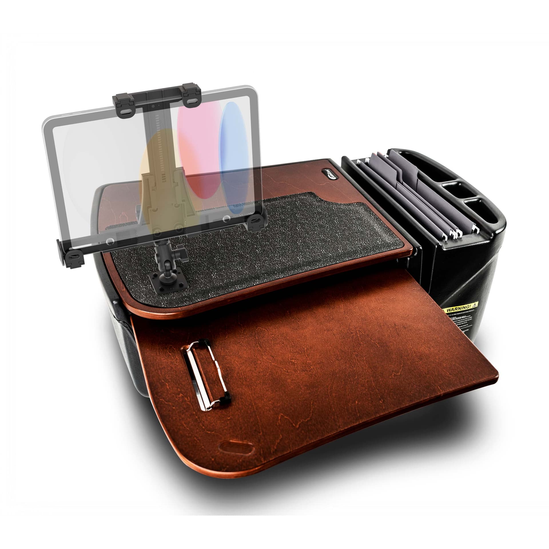 Arkon AutoExec GripMaster Car Desk with LockVise™ Locking Tablet Holder and Multi-Angle Mount - Image 15