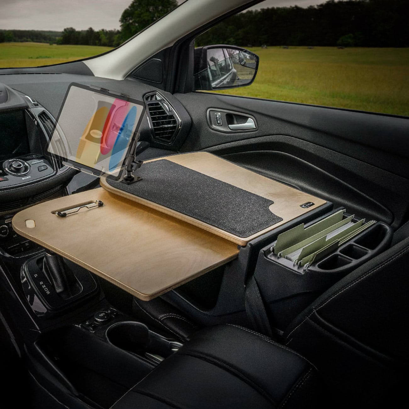 Arkon AutoExec GripMaster Car Desk with Slim-Grip® Ultra Pro Multi-Angle Mount - Image 3