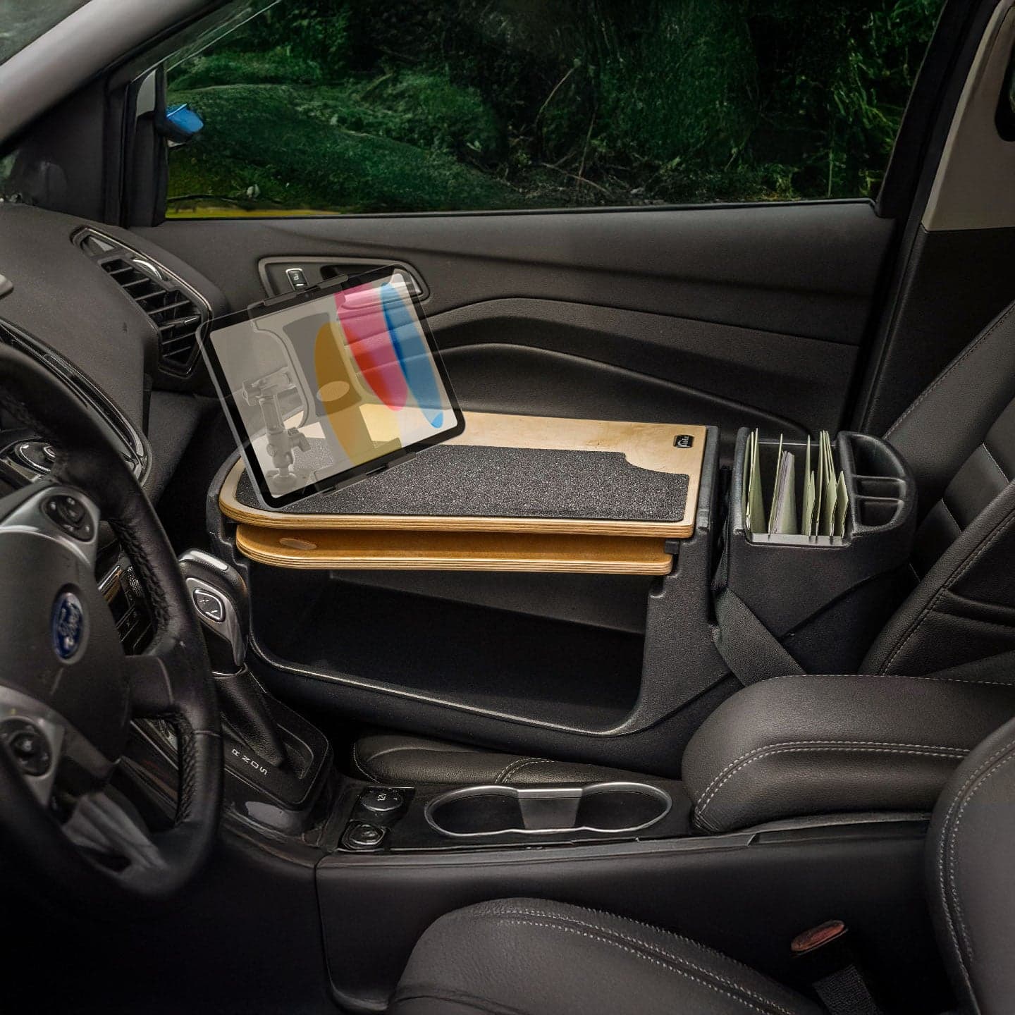 Arkon AutoExec GripMaster Car Desk with Slim-Grip® Ultra Pro Multi-Angle Mount - Image 2