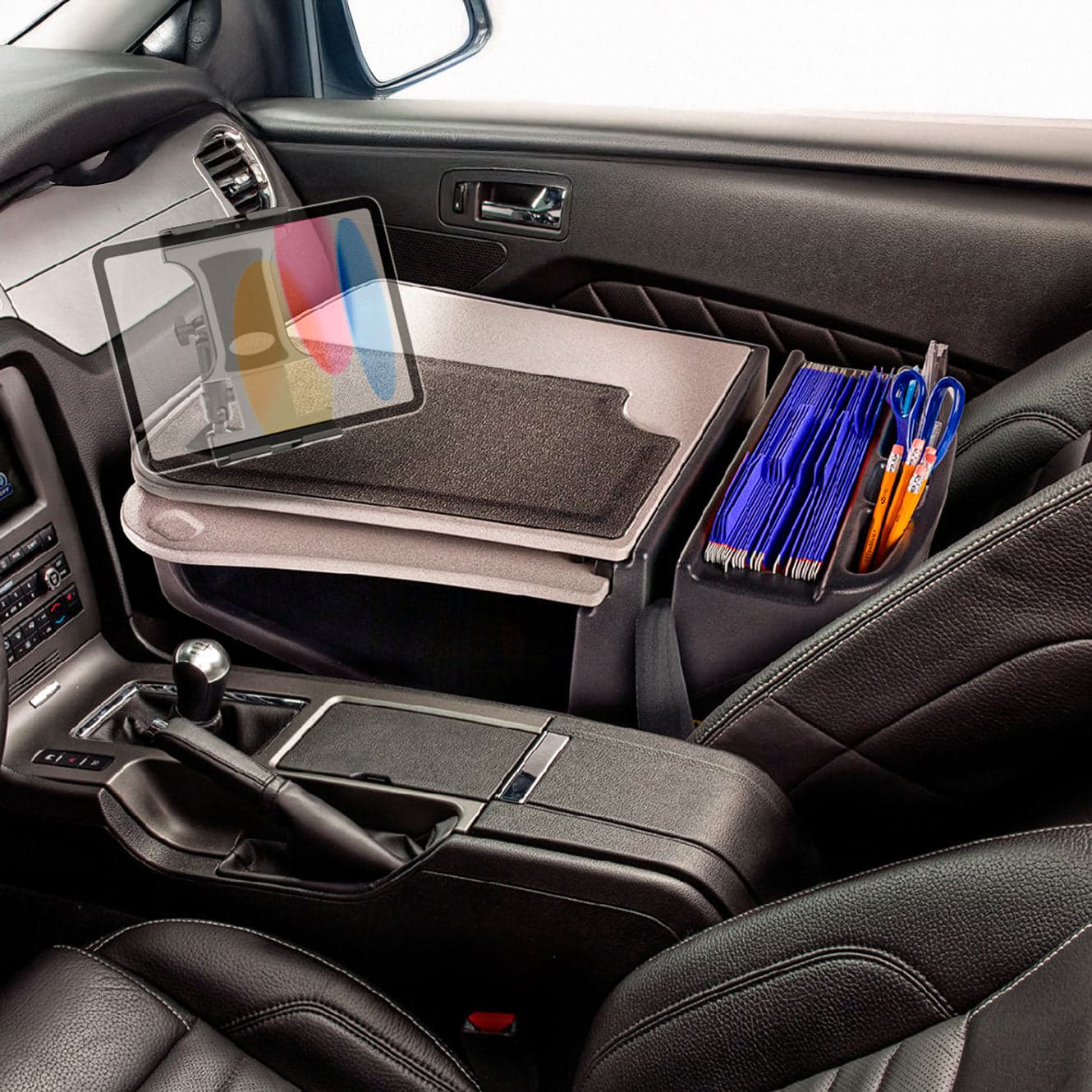 Arkon AutoExec GripMaster Car Desk with Slim-Grip® Ultra Pro Multi-Angle Mount - Image 8