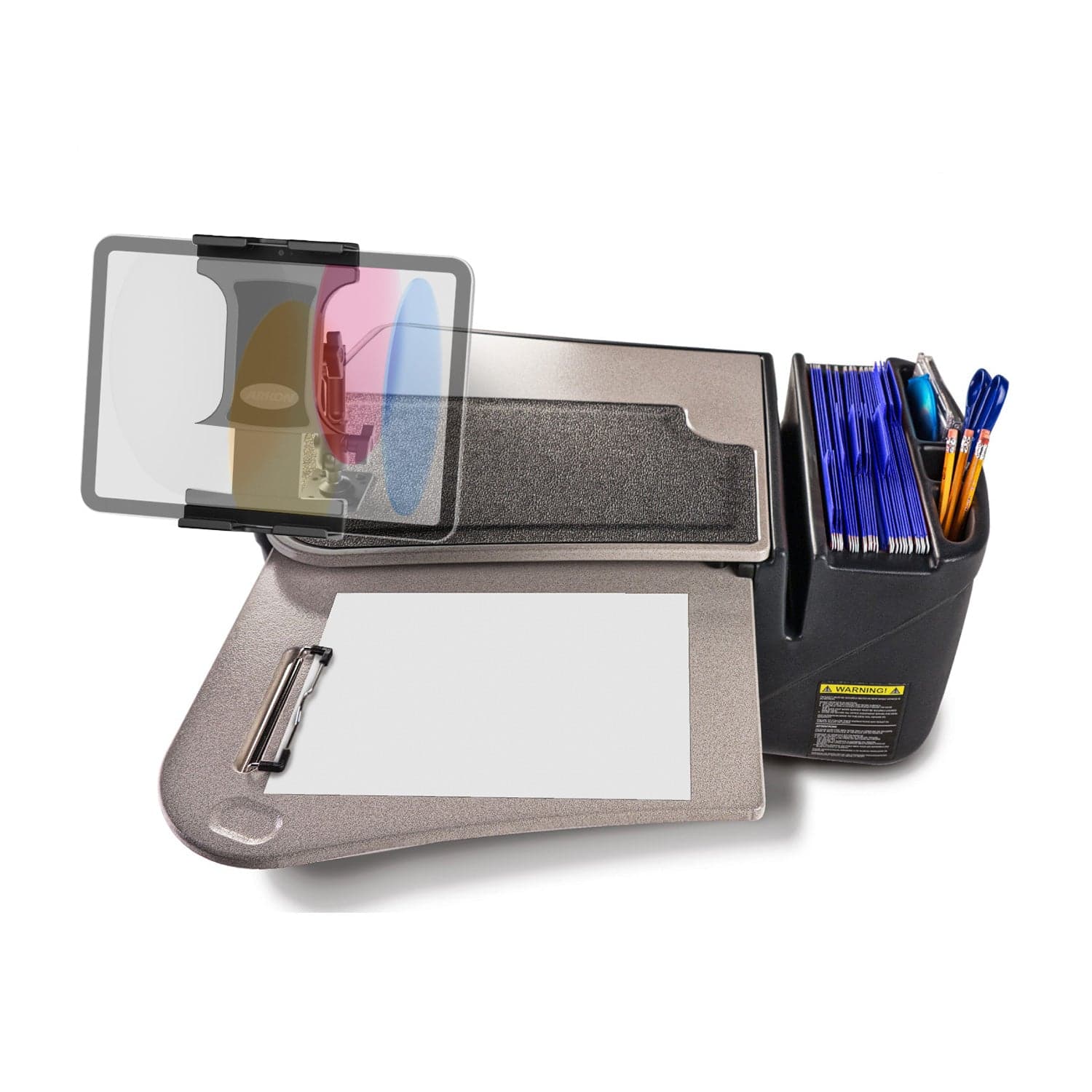 Arkon AutoExec GripMaster Car Desk with Slim-Grip® Ultra Pro Multi-Angle Mount - Image 7