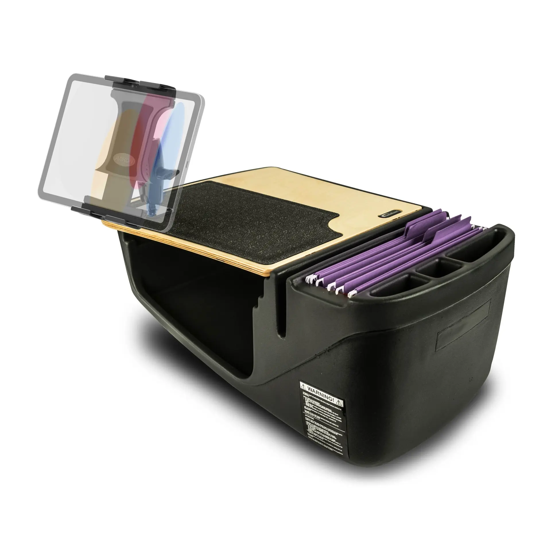 Arkon GripMaster Efficiency Car Desk with Slim-Grip® Ultra Pro Drill-Base Mount - Image 1