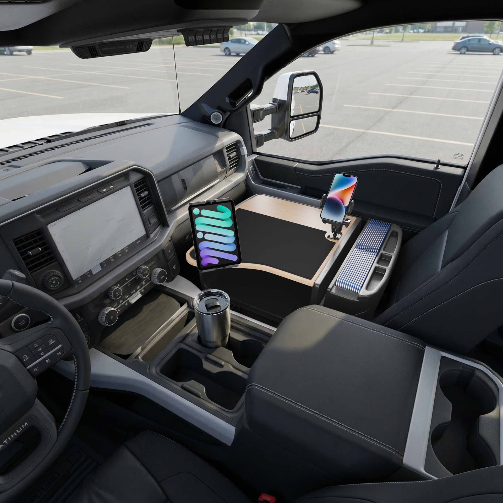 Arkon AutoExec GripMaster Efficiency Car Desk with Mega Grip™ and Slim-Grip® Ultra Pro Drill-Base Mounts - Image 5