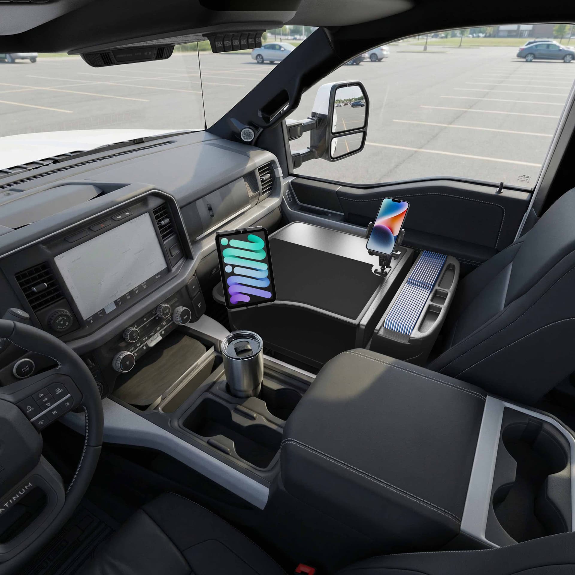 Arkon AutoExec GripMaster Efficiency Car Desk with Mega Grip™ and Slim-Grip® Ultra Pro Drill-Base Mounts - Image 17