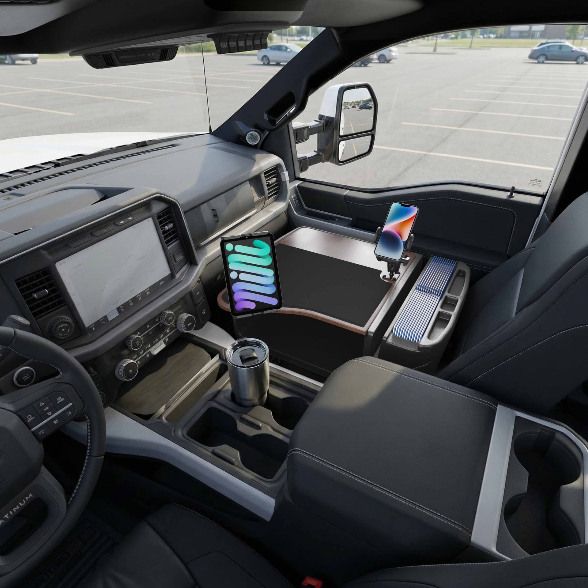 Arkon AutoExec GripMaster Efficiency Car Desk with Mega Grip™ and Slim-Grip® Ultra Pro Drill-Base Mounts - Image 23
