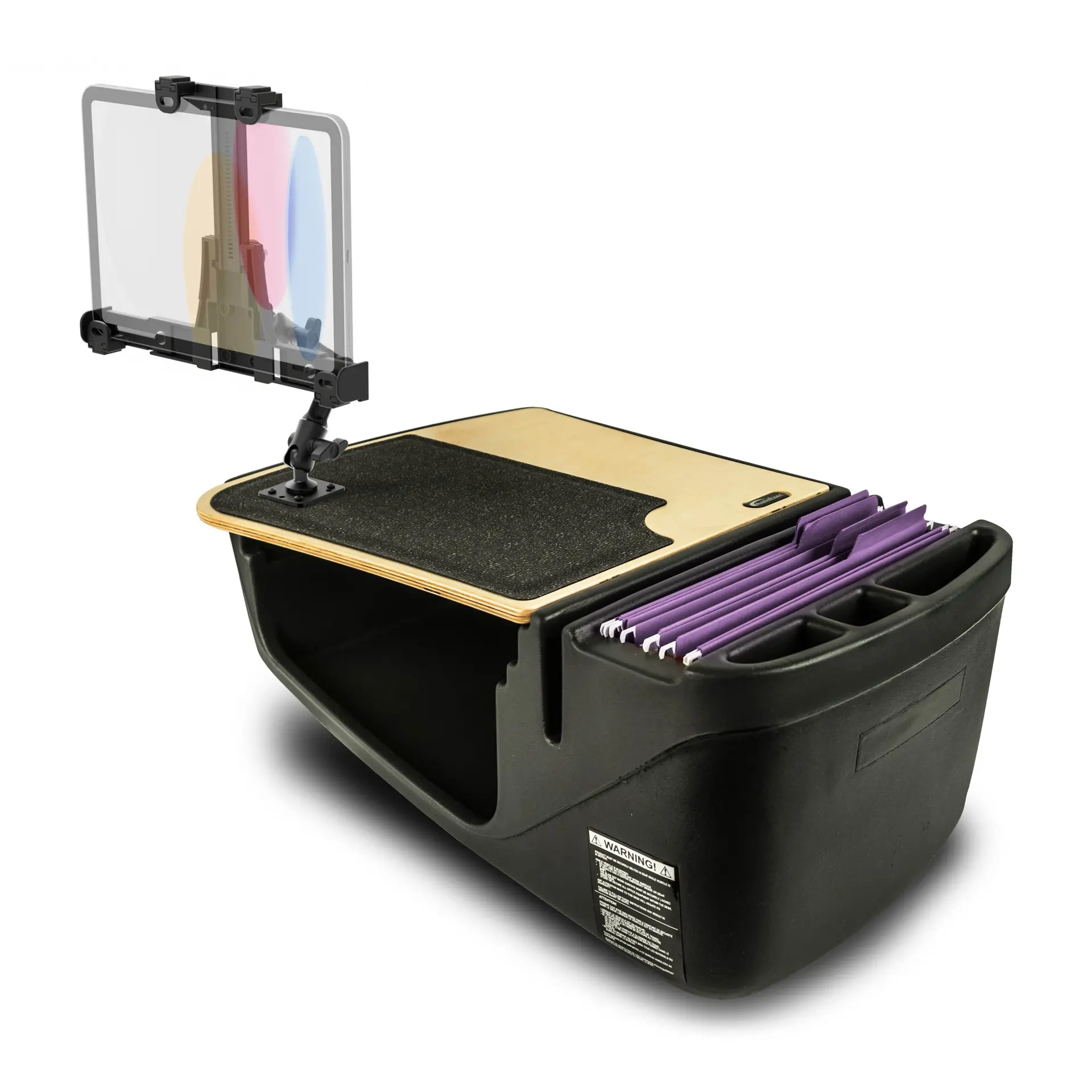 Arkon AutoExec GripMaster Efficiency Car Desk LockVise® Locking Tablet Holder and Multi-Angle Mount