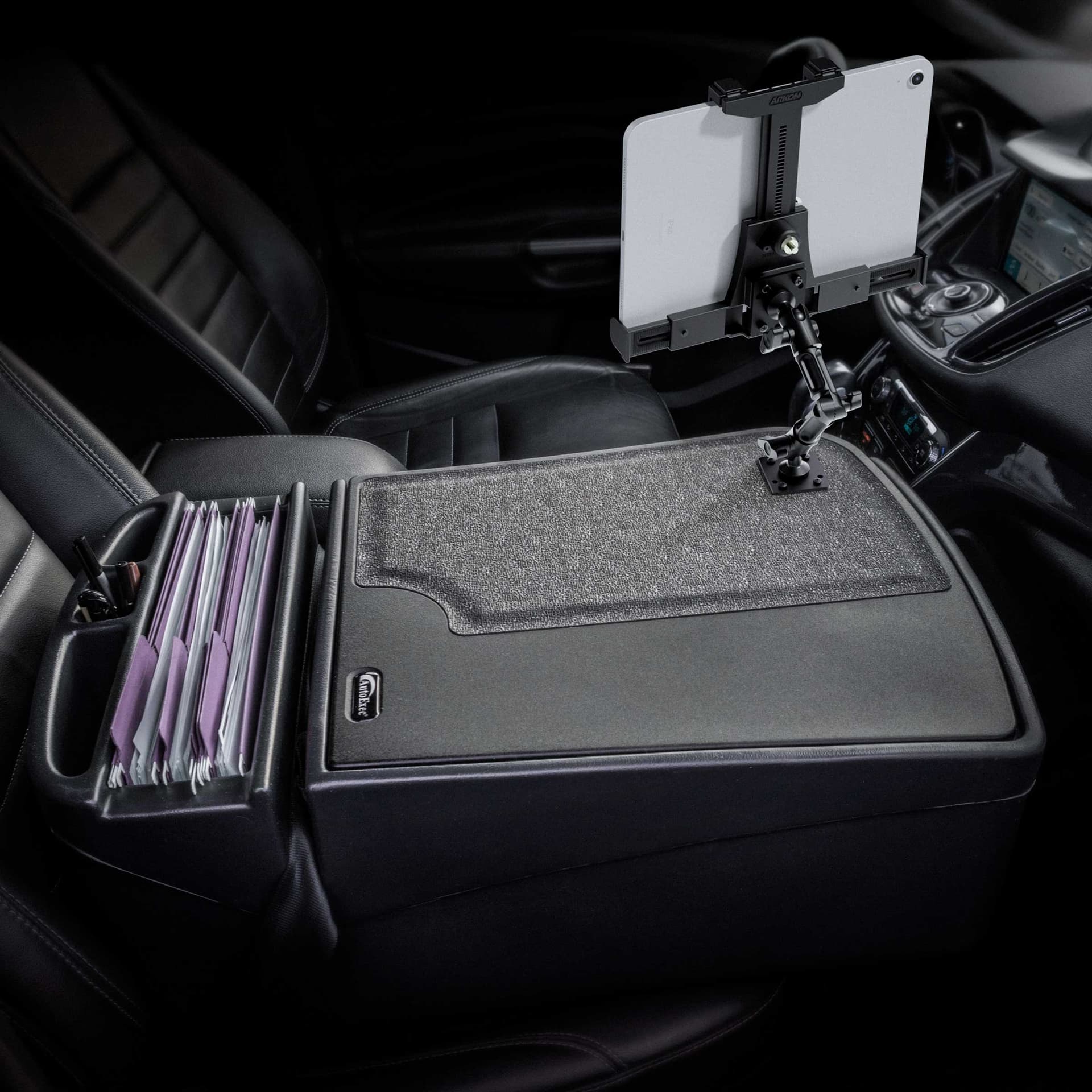 Arkon AutoExec GripMaster Efficiency Car Desk LockVise® Locking Tablet Holder and Multi-Angle Mount - Image 12