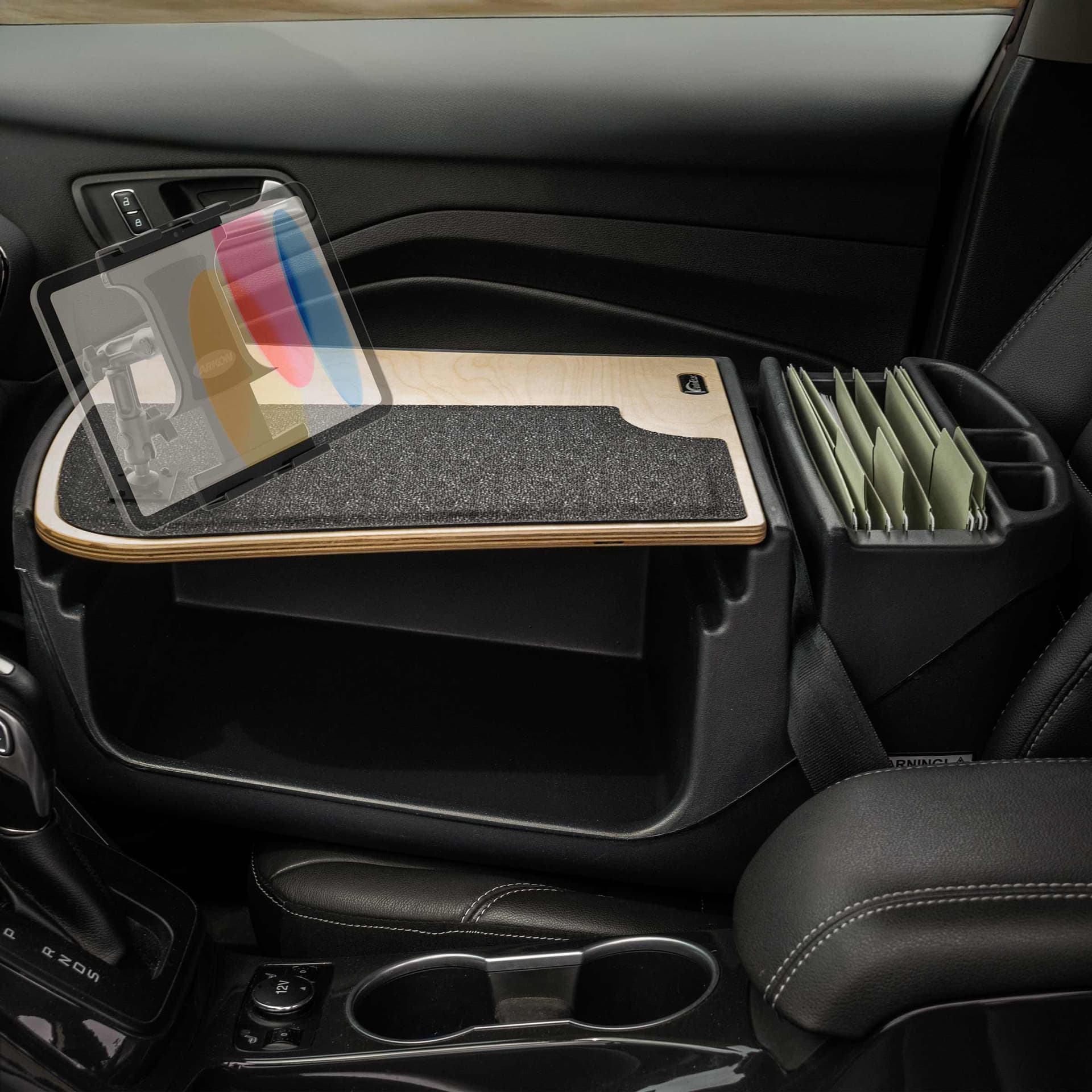 Arkon AutoExec GripMaster Efficiency Car Desk with Slim-Grip® Ultra Pro Multi-Angle Mount - Image 2