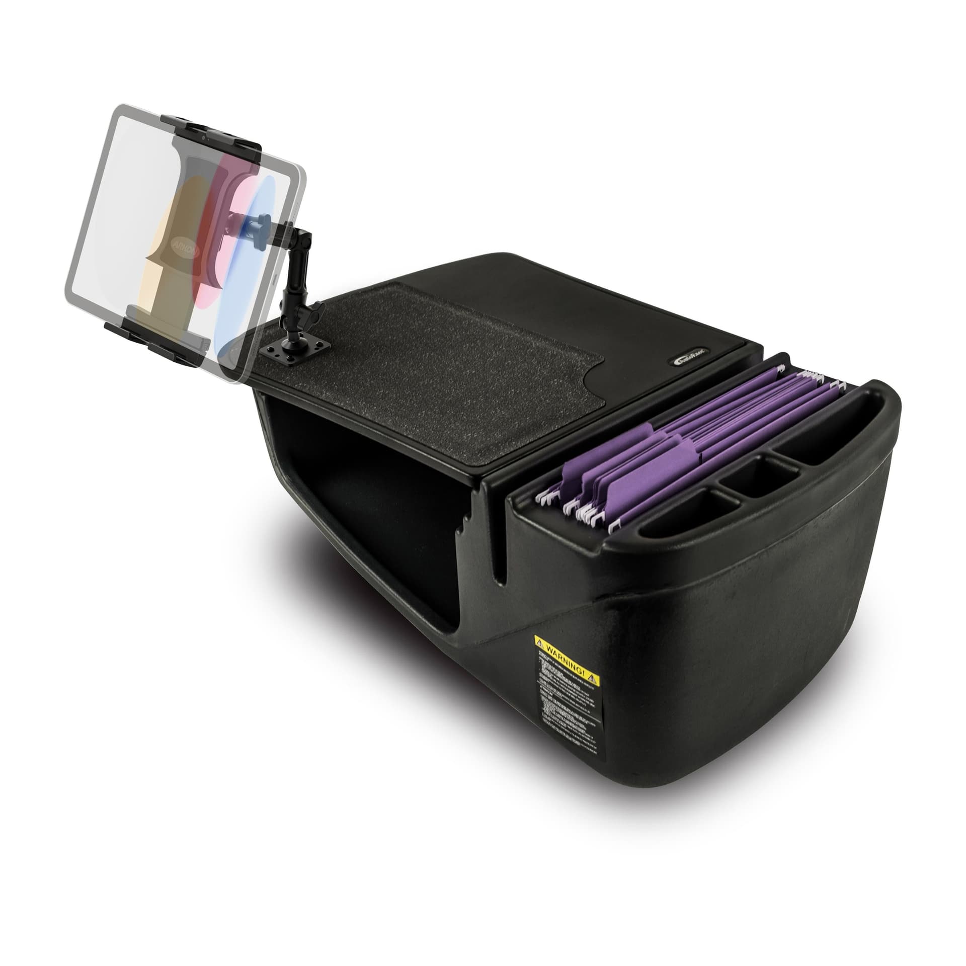Arkon AutoExec GripMaster Efficiency Car Desk with Slim-Grip® Ultra Pro Multi-Angle Mount - Image 10