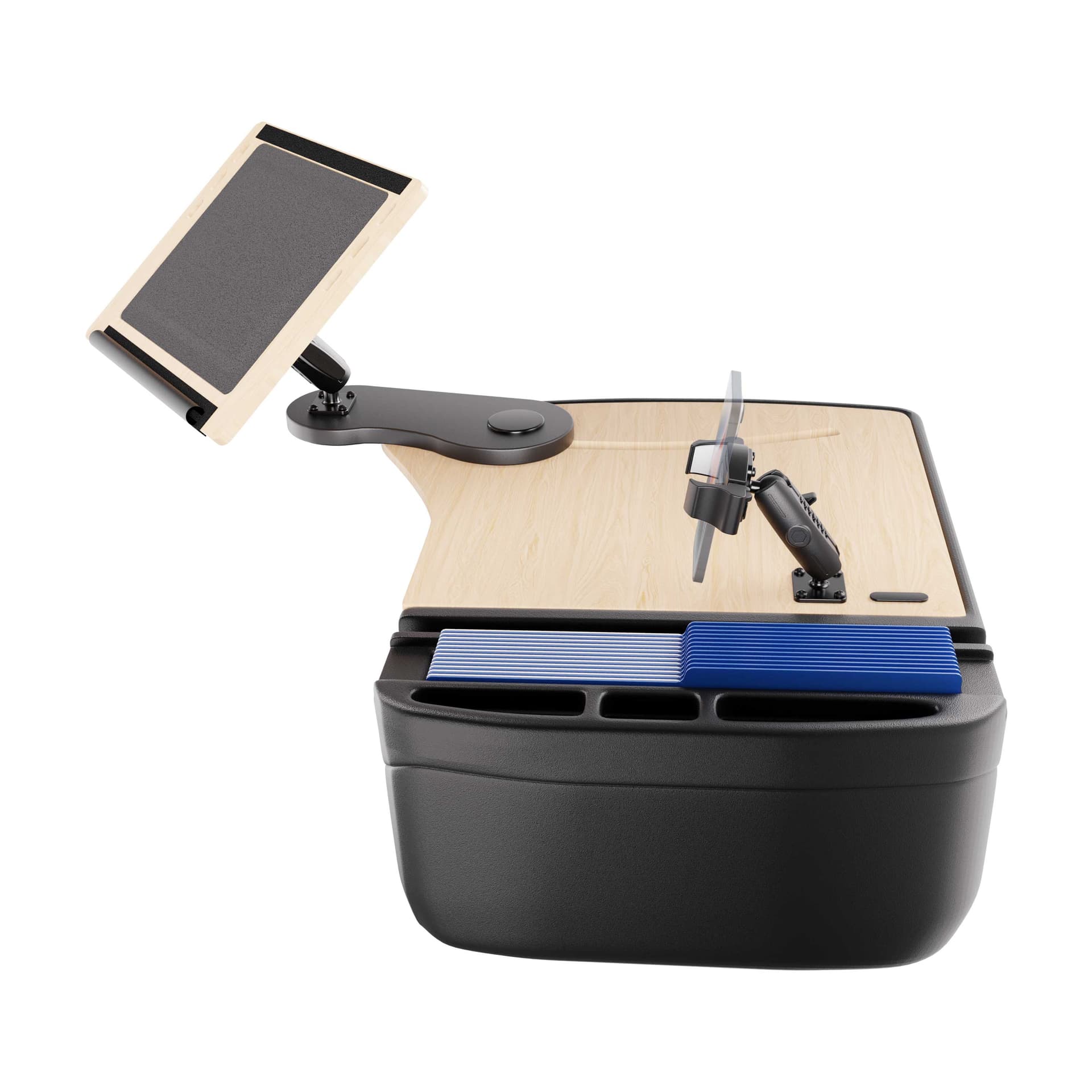 Arkon AutoExec Reach Front Seat Car Desk with RoadVise® Ultra Pro Drill-Base Mount - Image 2