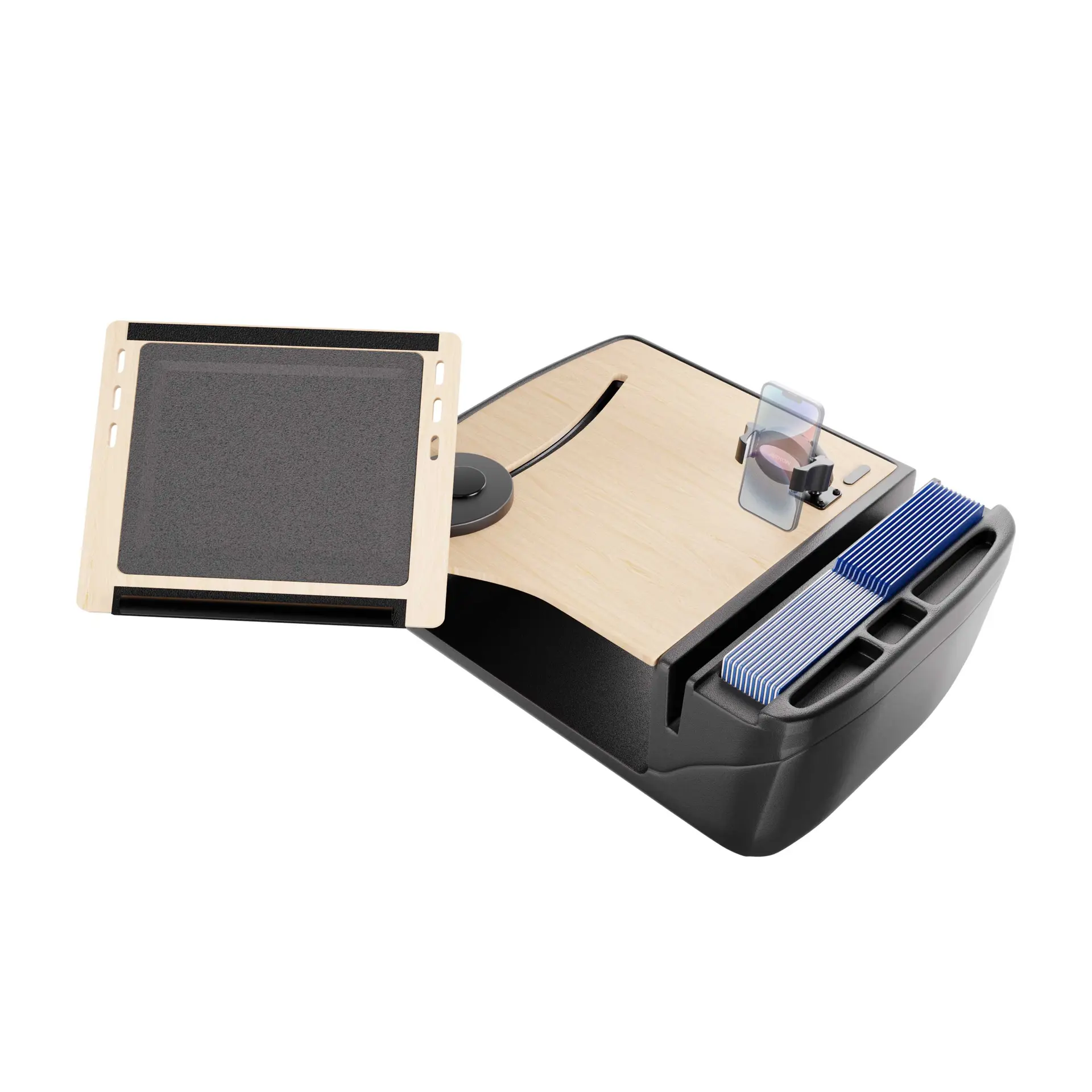 Arkon AutoExec Reach Front Seat Car Desk with RoadVise® Ultra Pro Drill-Base Mount