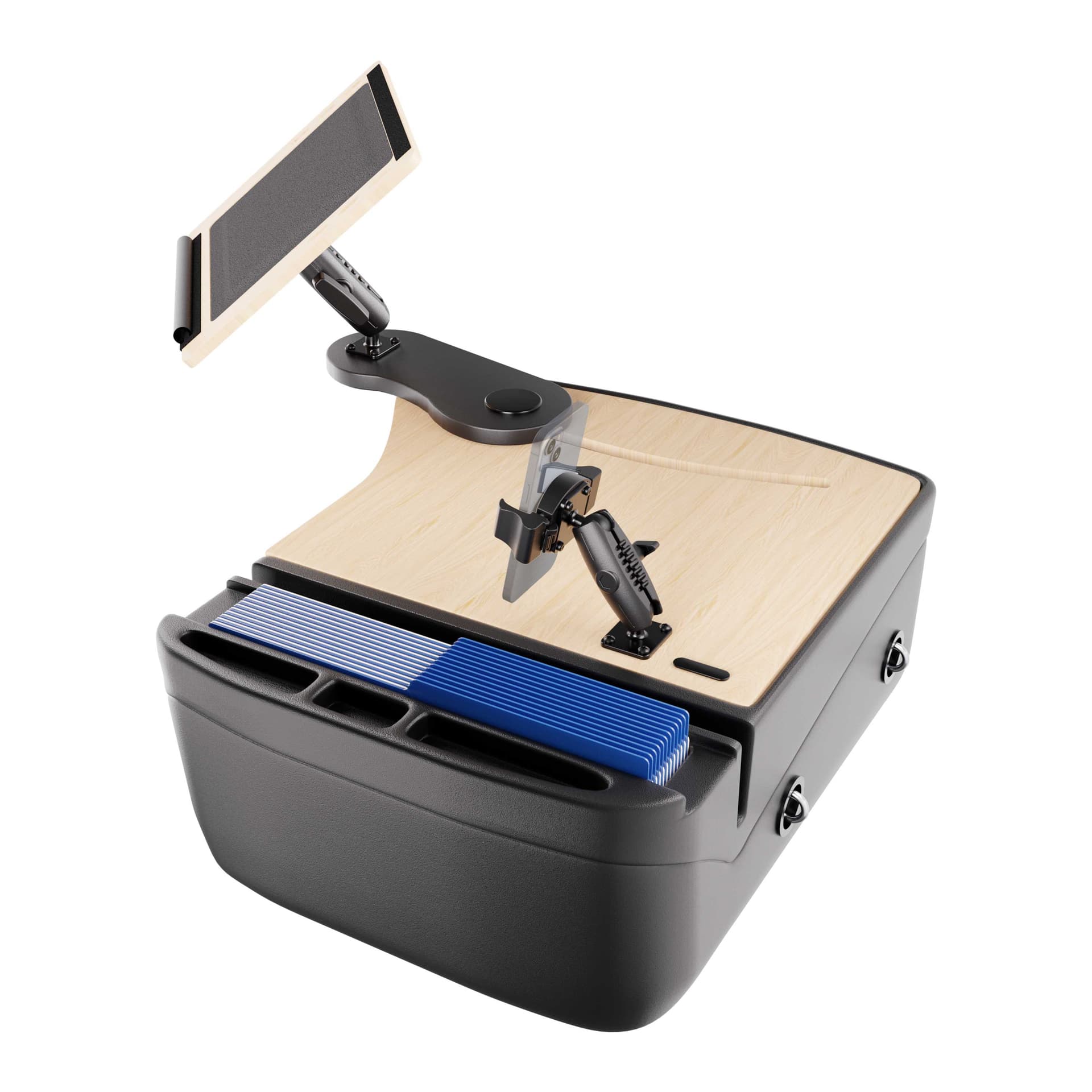 Arkon AutoExec Reach Front Seat Car Desk with RoadVise® Ultra Pro Drill-Base Mount - Image 3