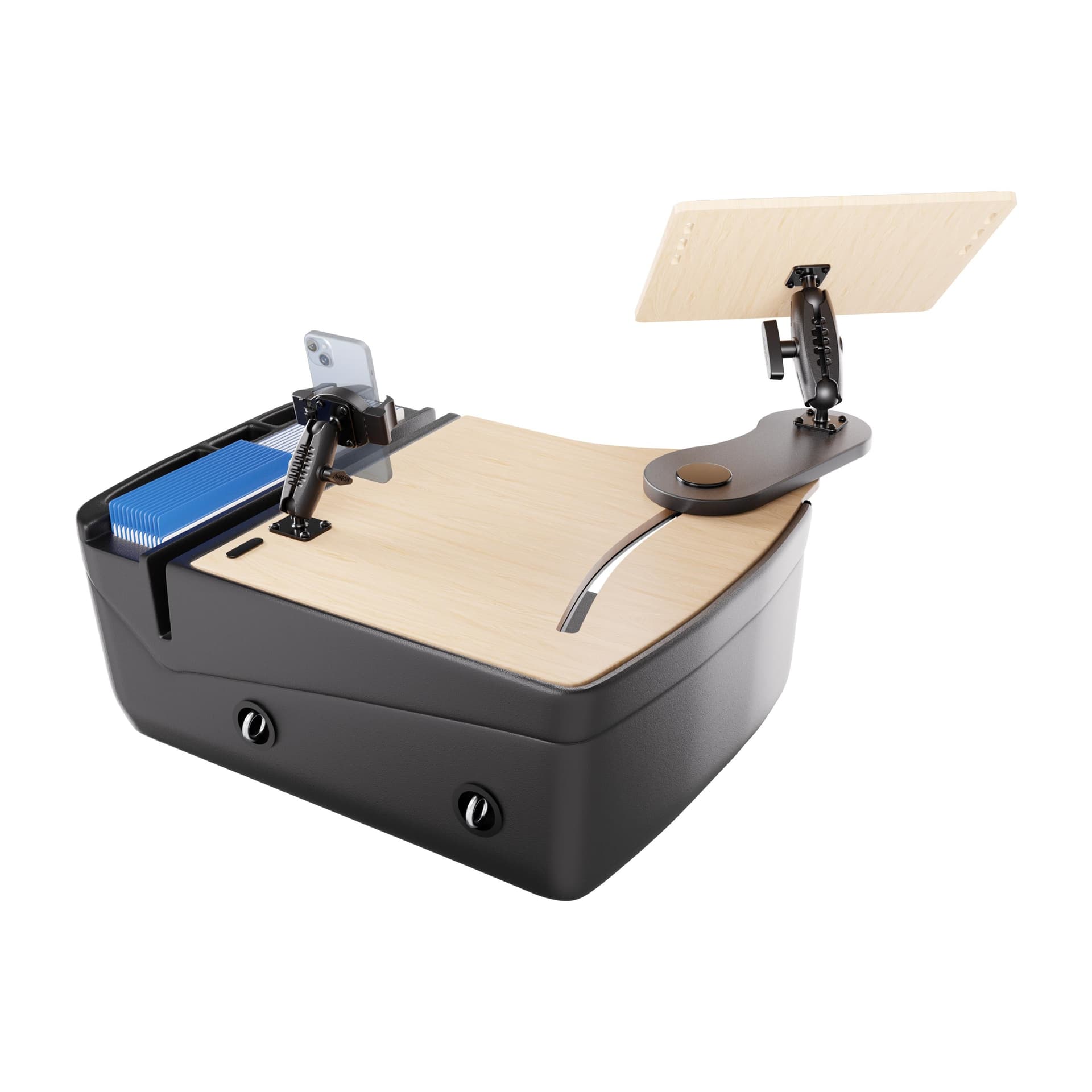 Arkon AutoExec Reach Front Seat Car Desk with RoadVise® Ultra Pro Drill-Base Mount - Image 4