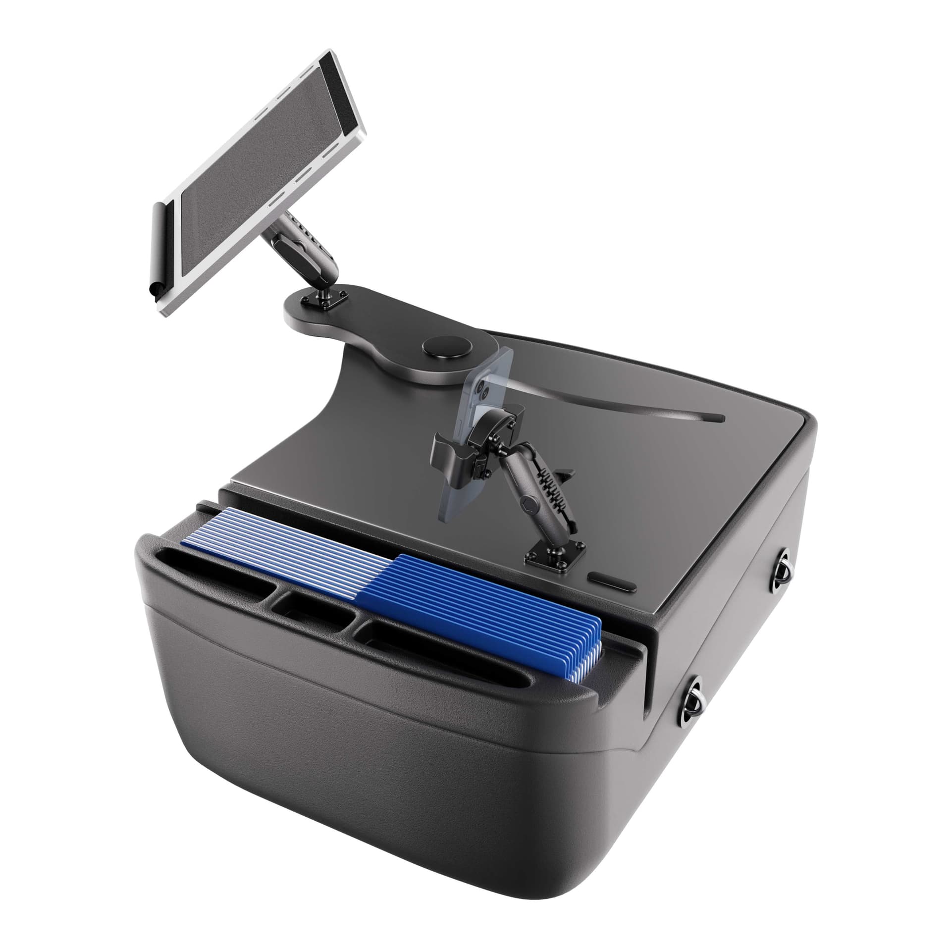 Arkon AutoExec Reach Front Seat Car Desk with RoadVise® Ultra Pro Drill-Base Mount - Image 9