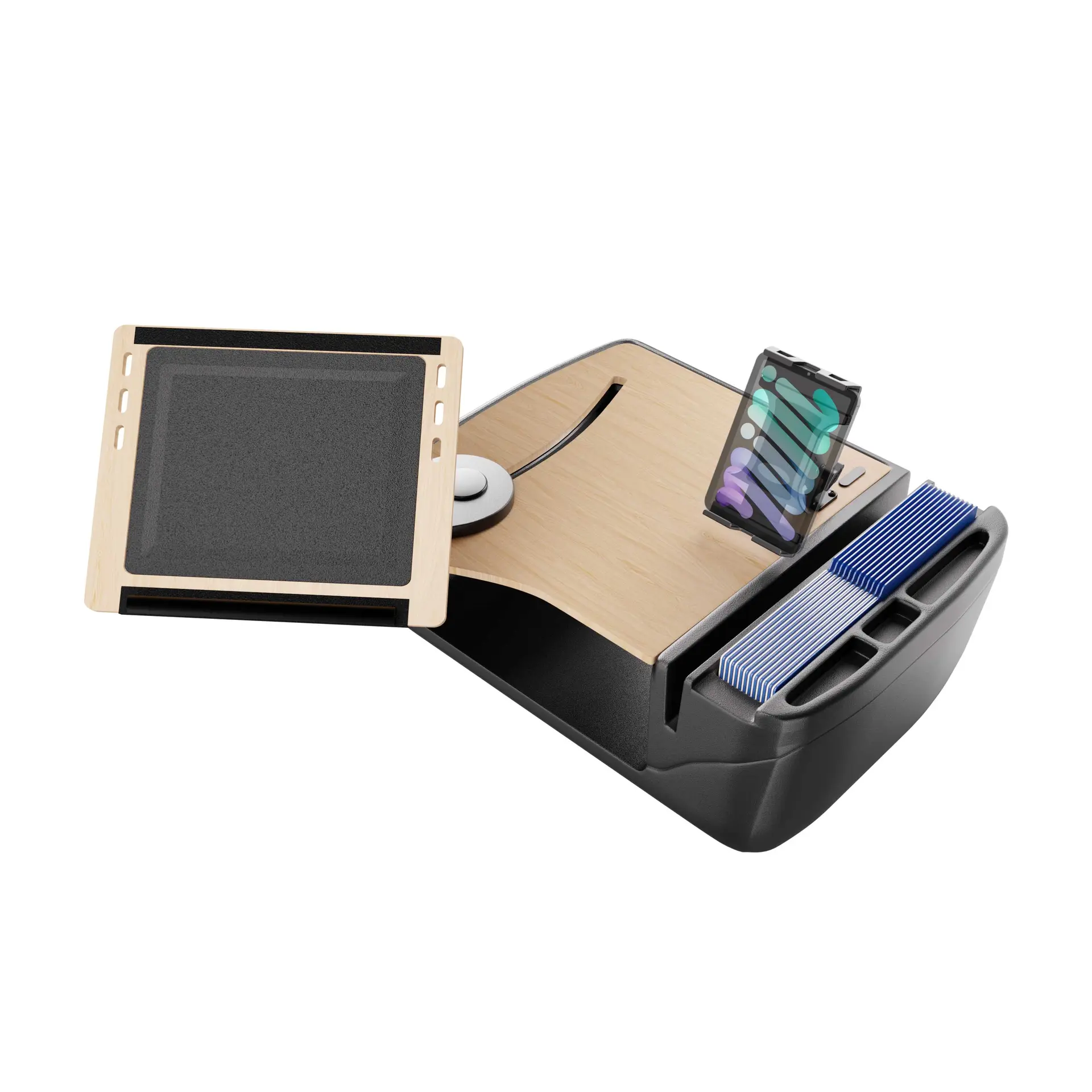 Arkon AutoExec Reach Front Seat Car Desk with Slim-Grip® Ultra Pro Drill-Base Mount - Image 1