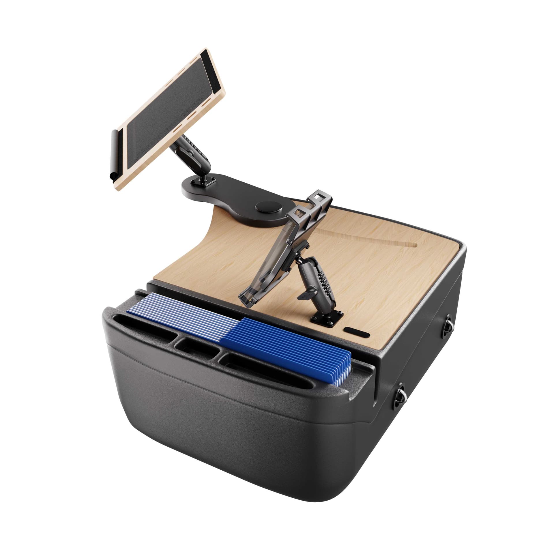Arkon AutoExec Reach Front Seat Car Desk with Slim-Grip® Ultra Pro Drill-Base Mount - Image 3