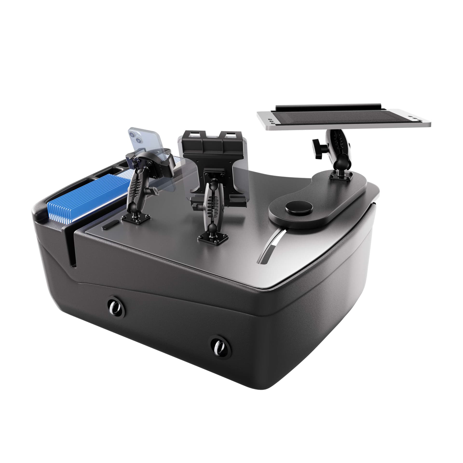 Arkon AutoExec Reach Front Seat Car Desk with Slim-Grip® Ultra Pro and RoadVise® Ultra Pro Drill-Base Mount - Image 10