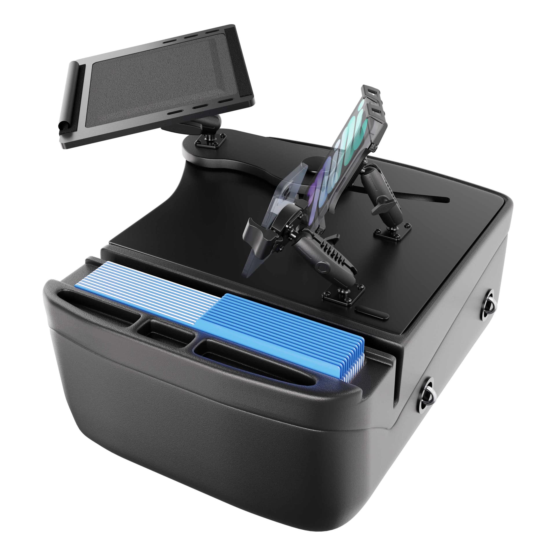 Arkon AutoExec Reach Front Seat Car Desk with Slim-Grip® Ultra Pro and RoadVise® Ultra Pro Drill-Base Mount - Image 15