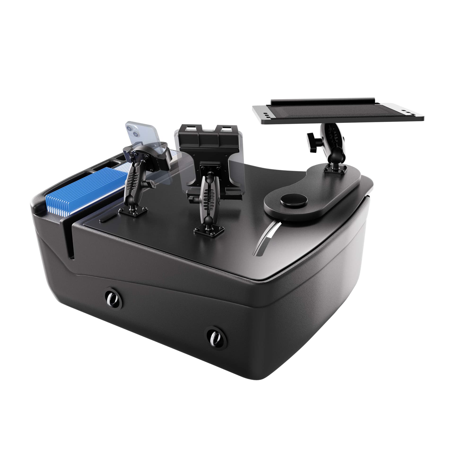 Arkon AutoExec Reach Front Seat Car Desk with Slim-Grip® Ultra Pro and RoadVise® Ultra Pro Drill-Base Mount - Image 16