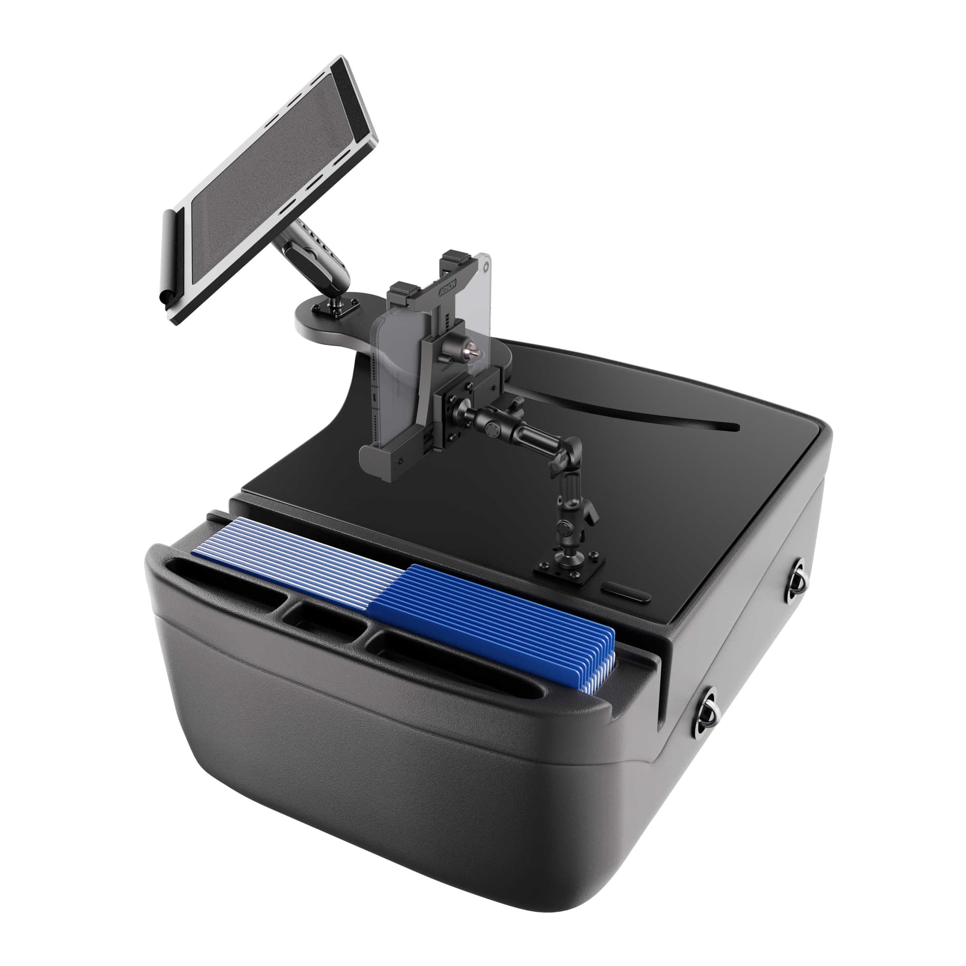 Arkon AutoExec Reach Front Seat Car Desk with LockVise™ Locking Tablet Multi-Angle Mount - Image 15