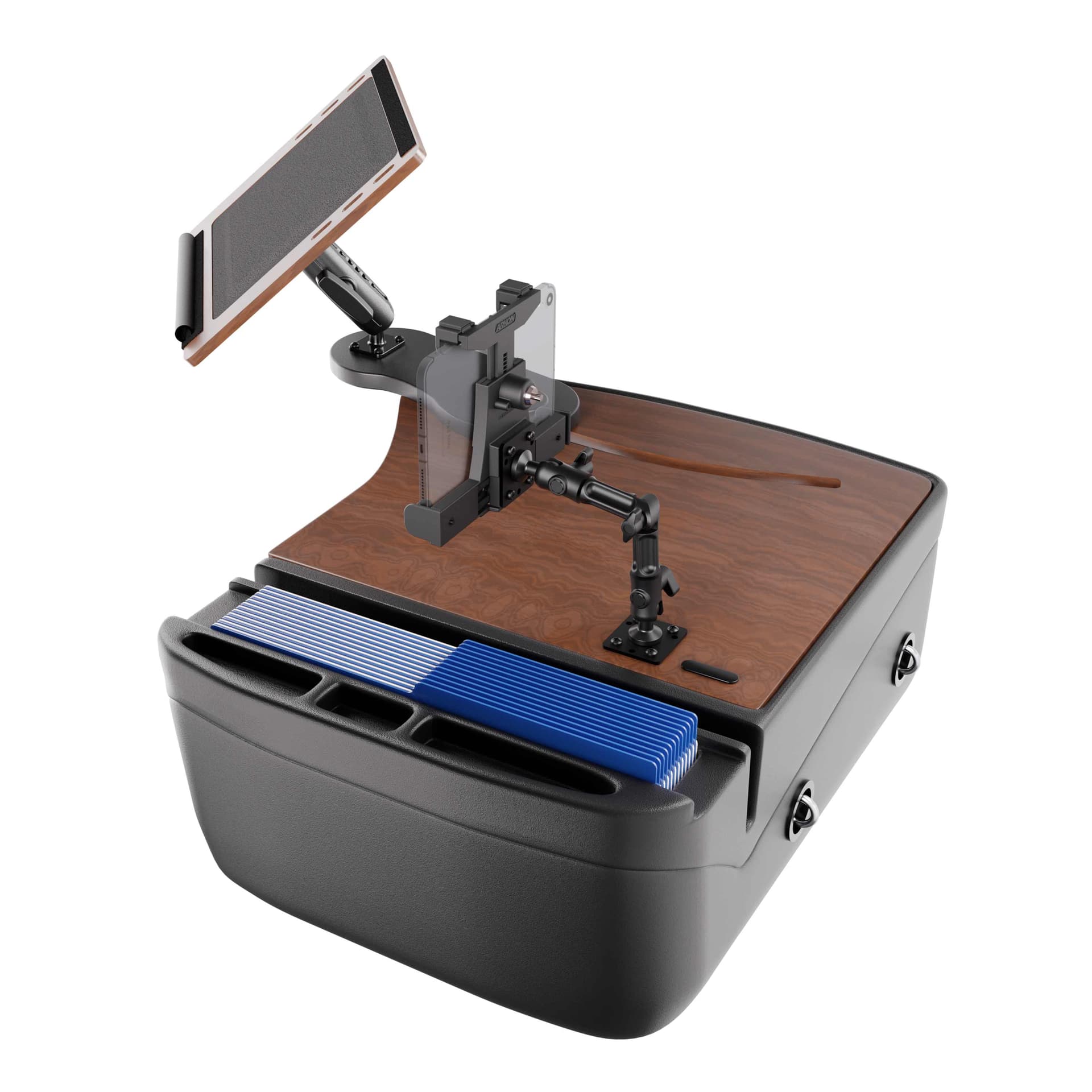 Arkon AutoExec Reach Front Seat Car Desk with LockVise™ Locking Tablet Multi-Angle Mount - Image 21