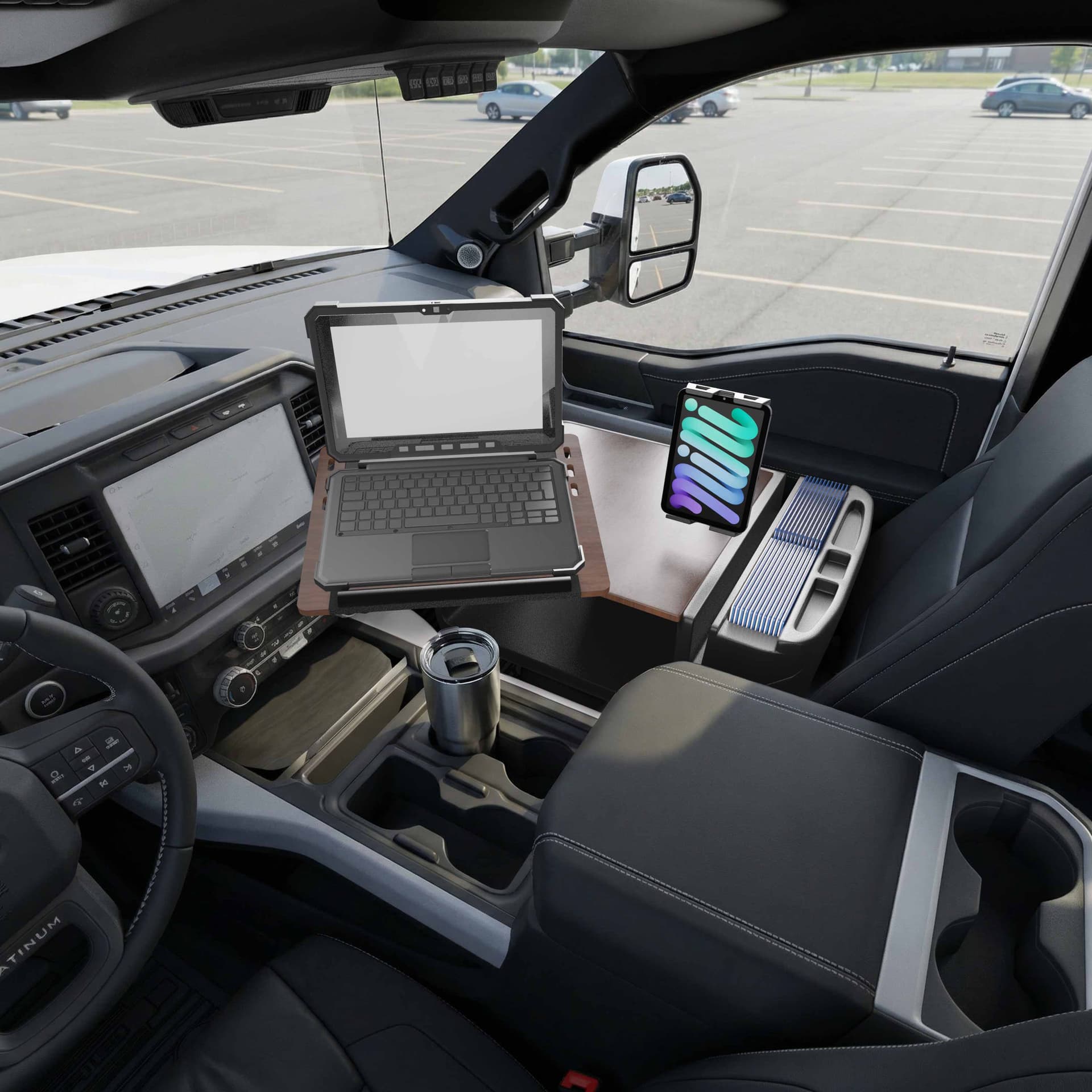 Arkon AutoExec Reach Front Seat Car Desk with Slim-Grip® Ultra Pro Multi-Angle Mount - Image 23