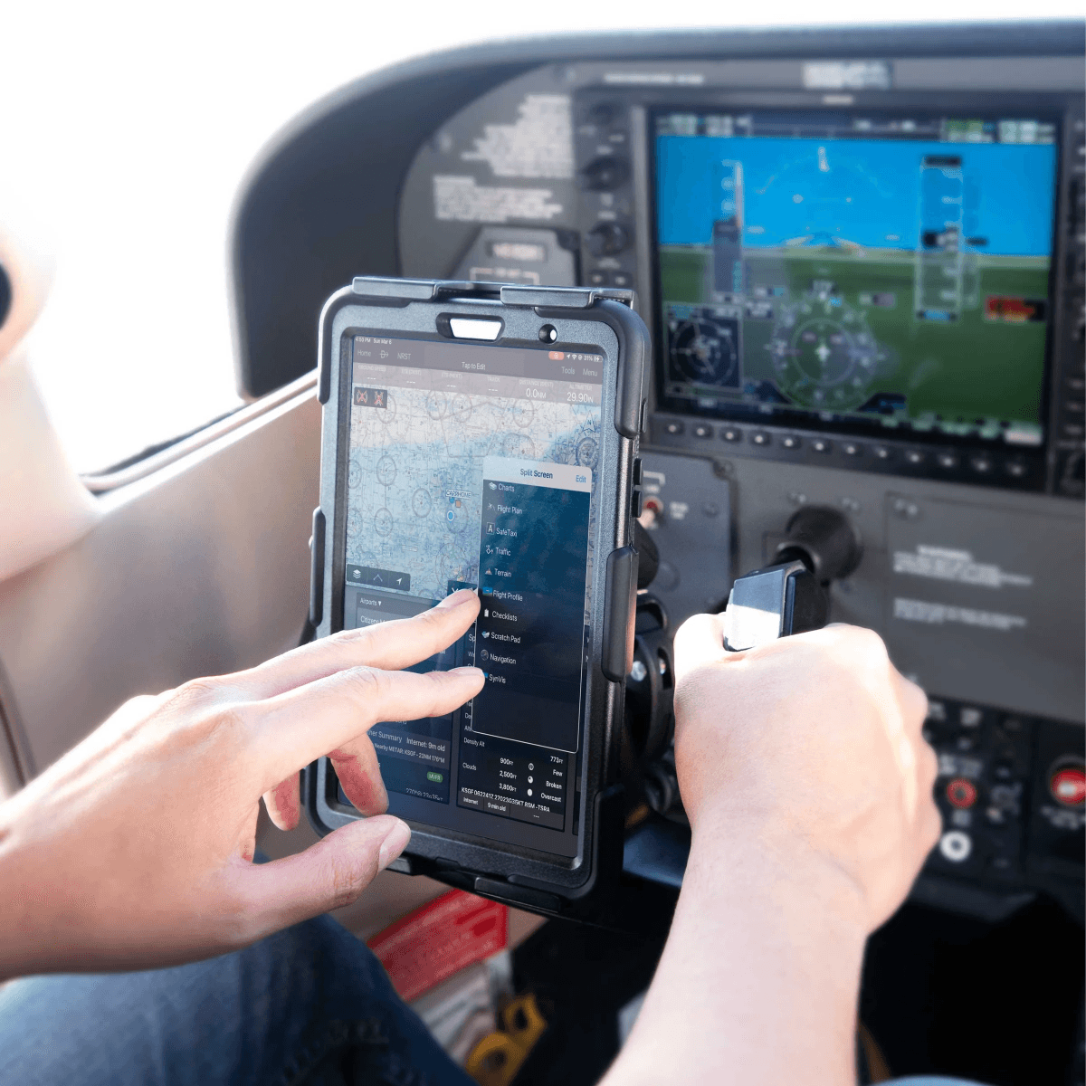 SkyHold Steering Ipad Galaxy Yoke Tablet Clamp Mount