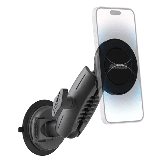 Arkon SkyHold Windshield Suction Mount with Magnetic Phone Holder - MagSafe Compatible