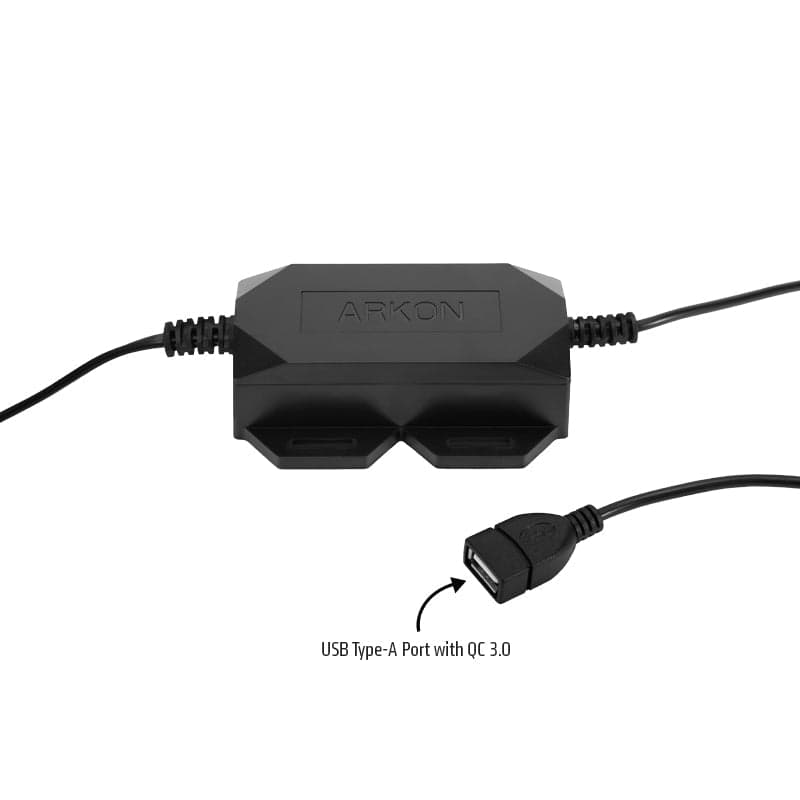 Arkon Quick Charge Hardwire Vehicle Power Adapter with In-Line Fuse