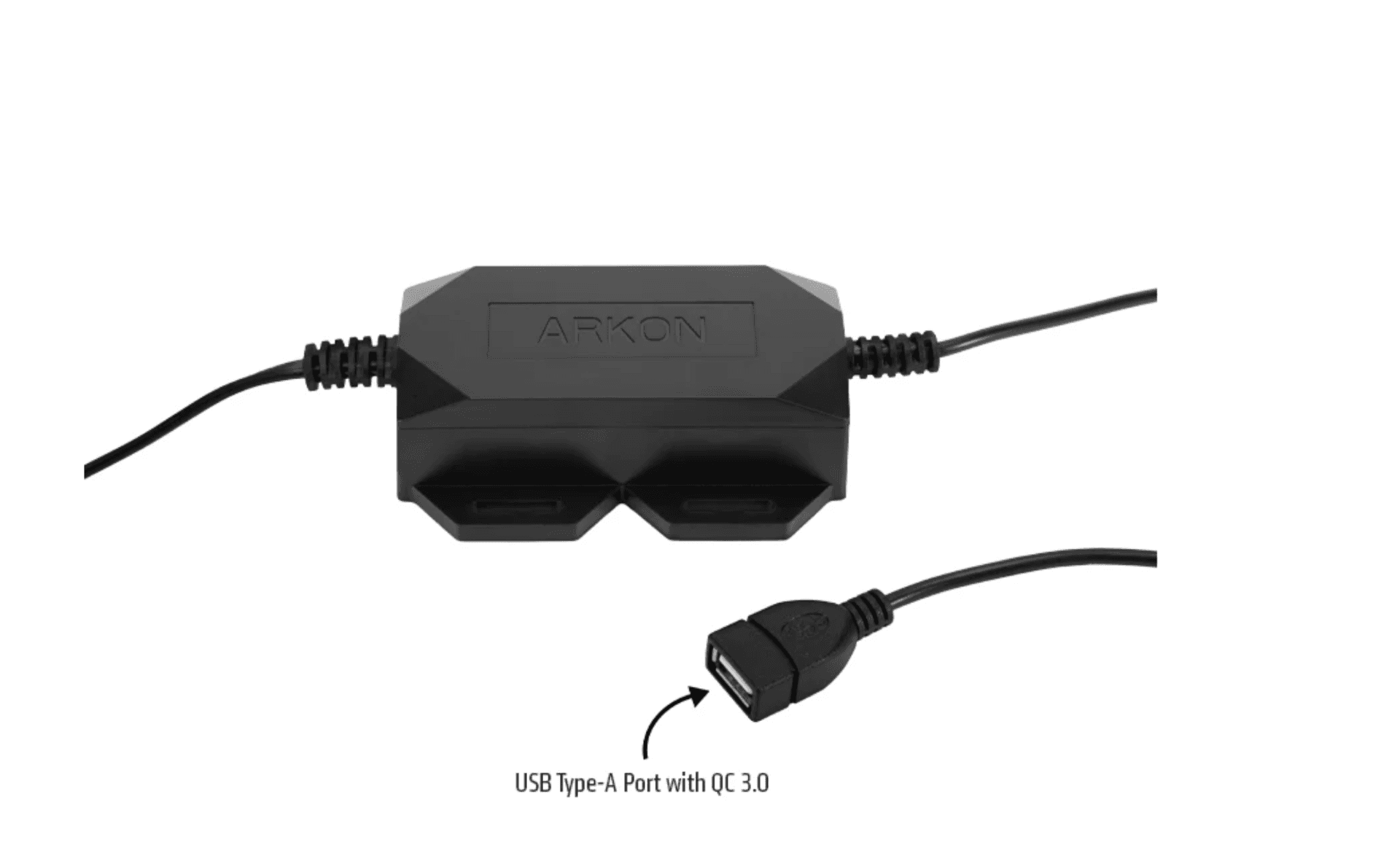 Arkon Quick Charge Hardwire Vehicle Power Adapter with In-Line Fuse
