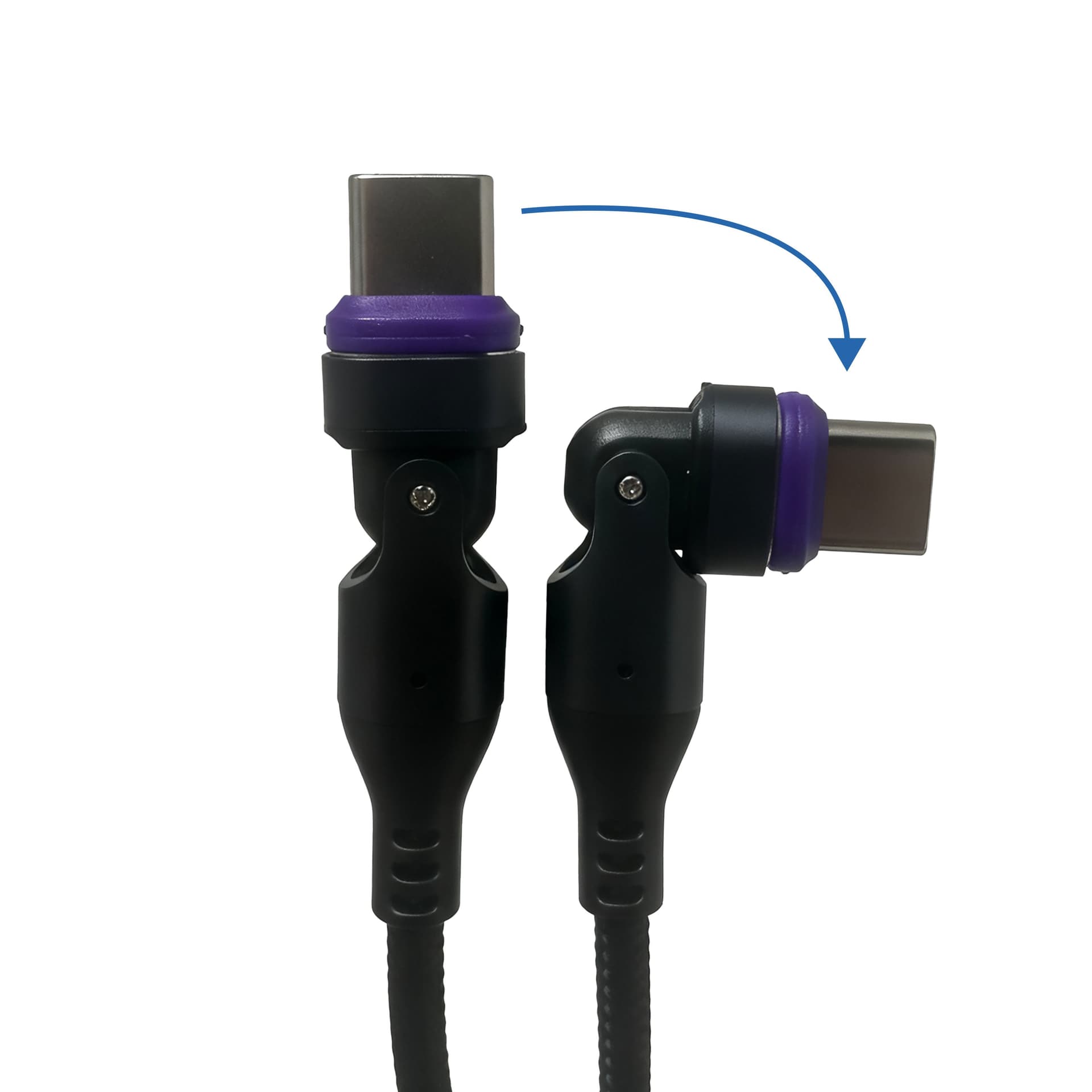 Arkon 240W Magnetic USB-C Charging Cable with A-to-C Adapter - Image 3