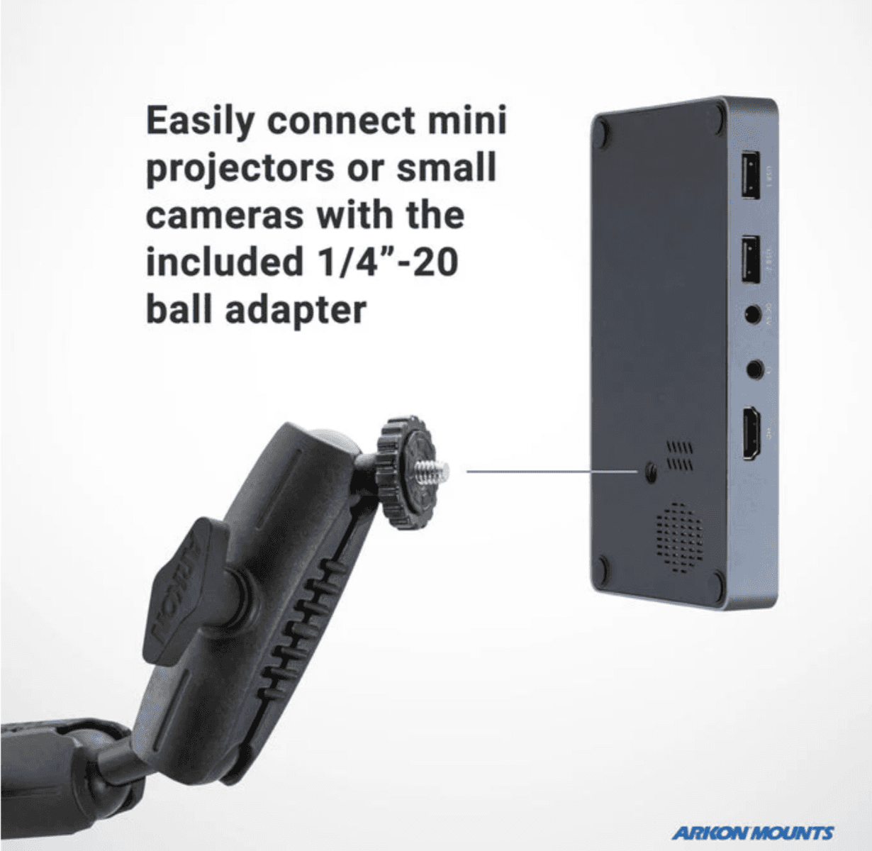 Arkon Remarkable Creator™ Cookie Decorators Mount for Phones and Pico Projectors with PINK Pole